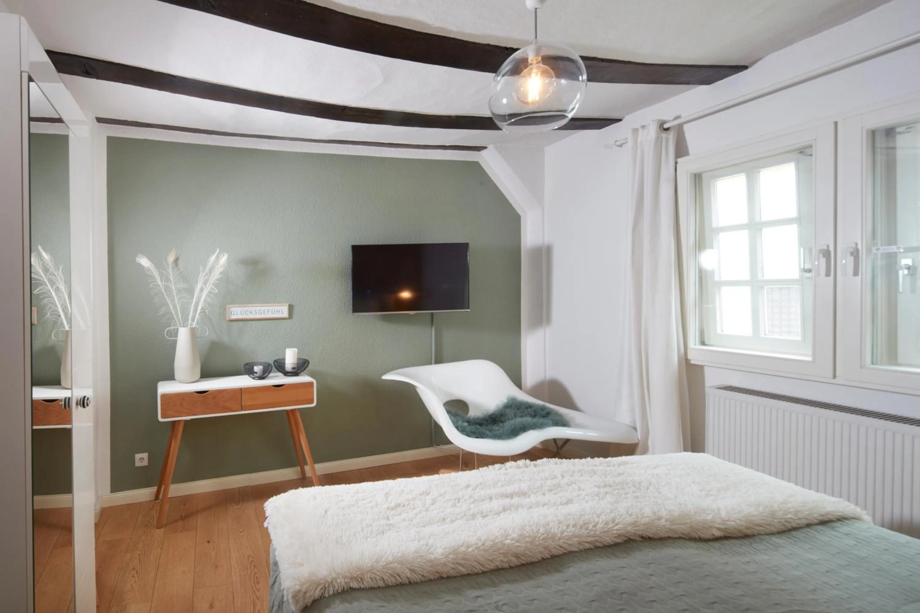 Bedroom, Bed in Ferienhaus Apple Tree
