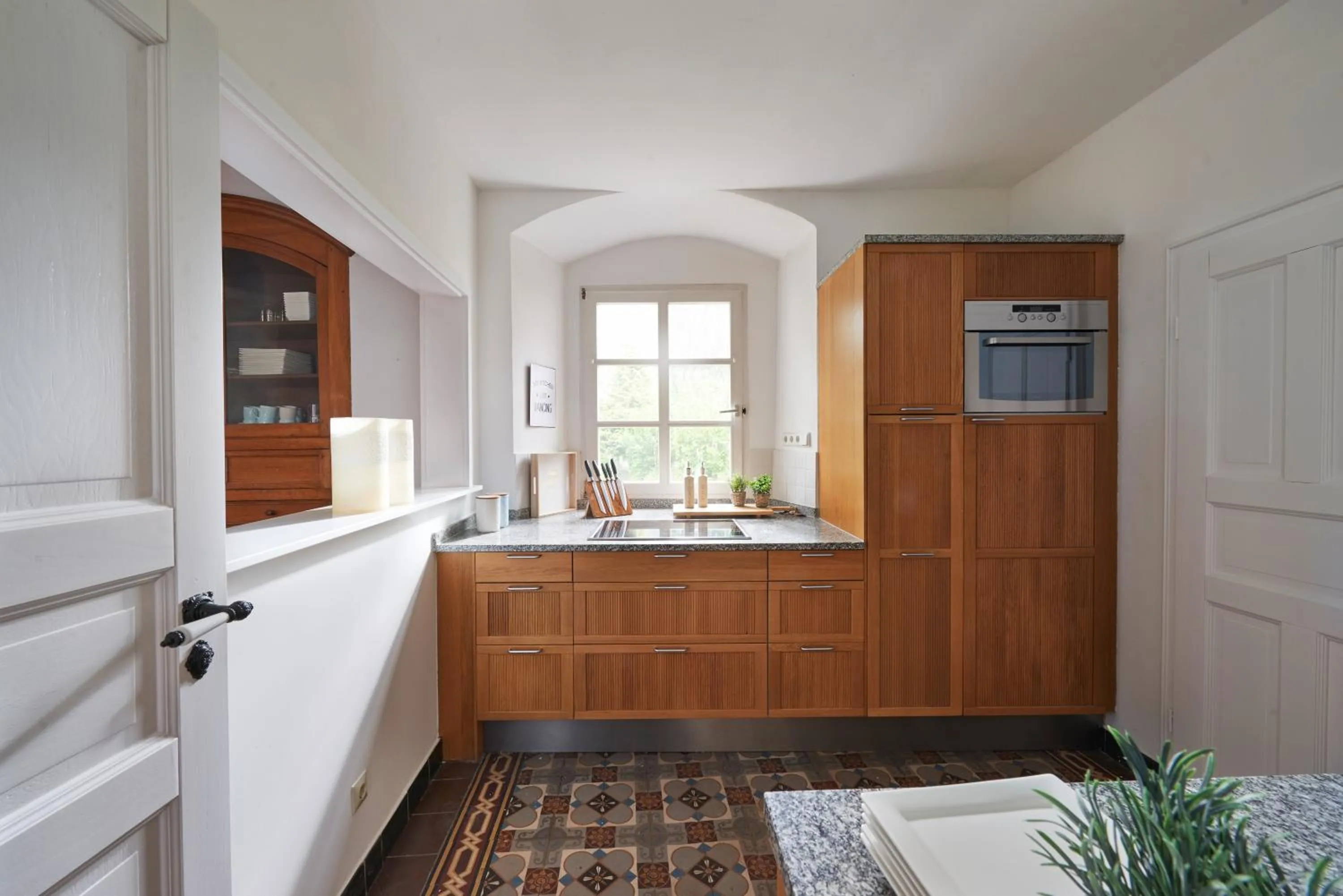 Kitchen or kitchenette in Ferienhaus Apple Tree