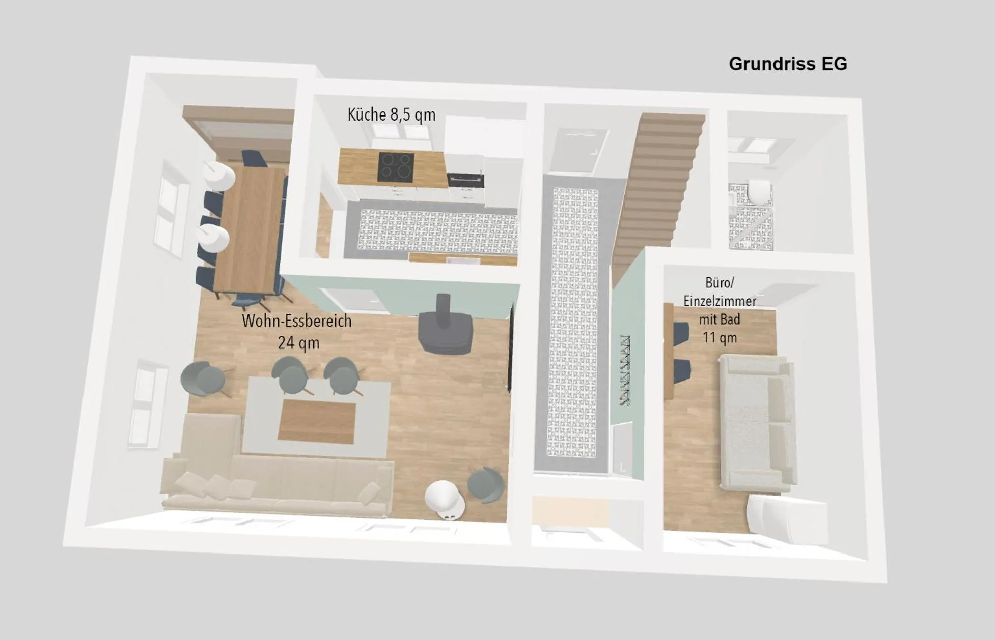 Floor plan in Ferienhaus Apple Tree