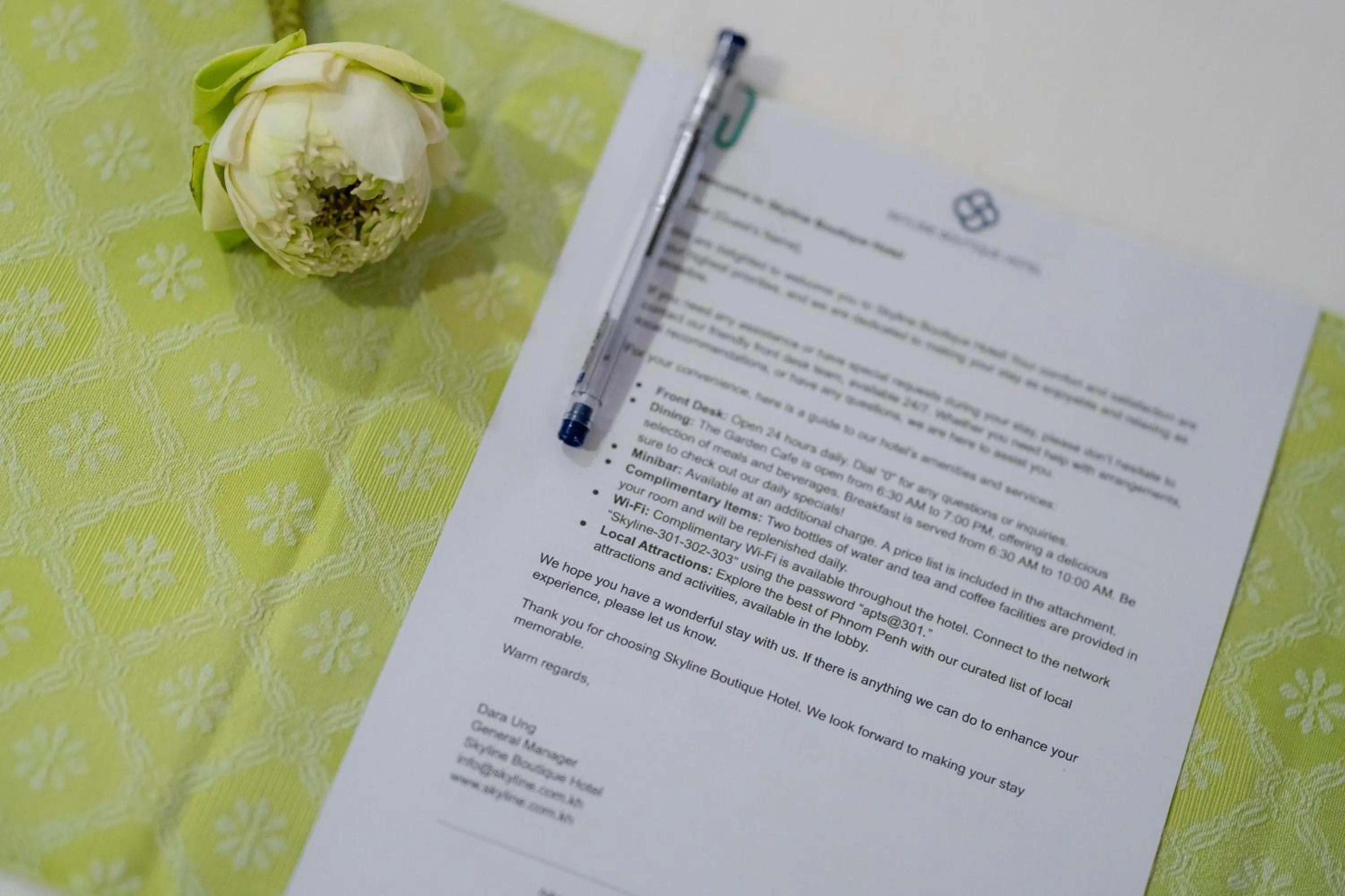 Guests in Skyline Boutique Hotel