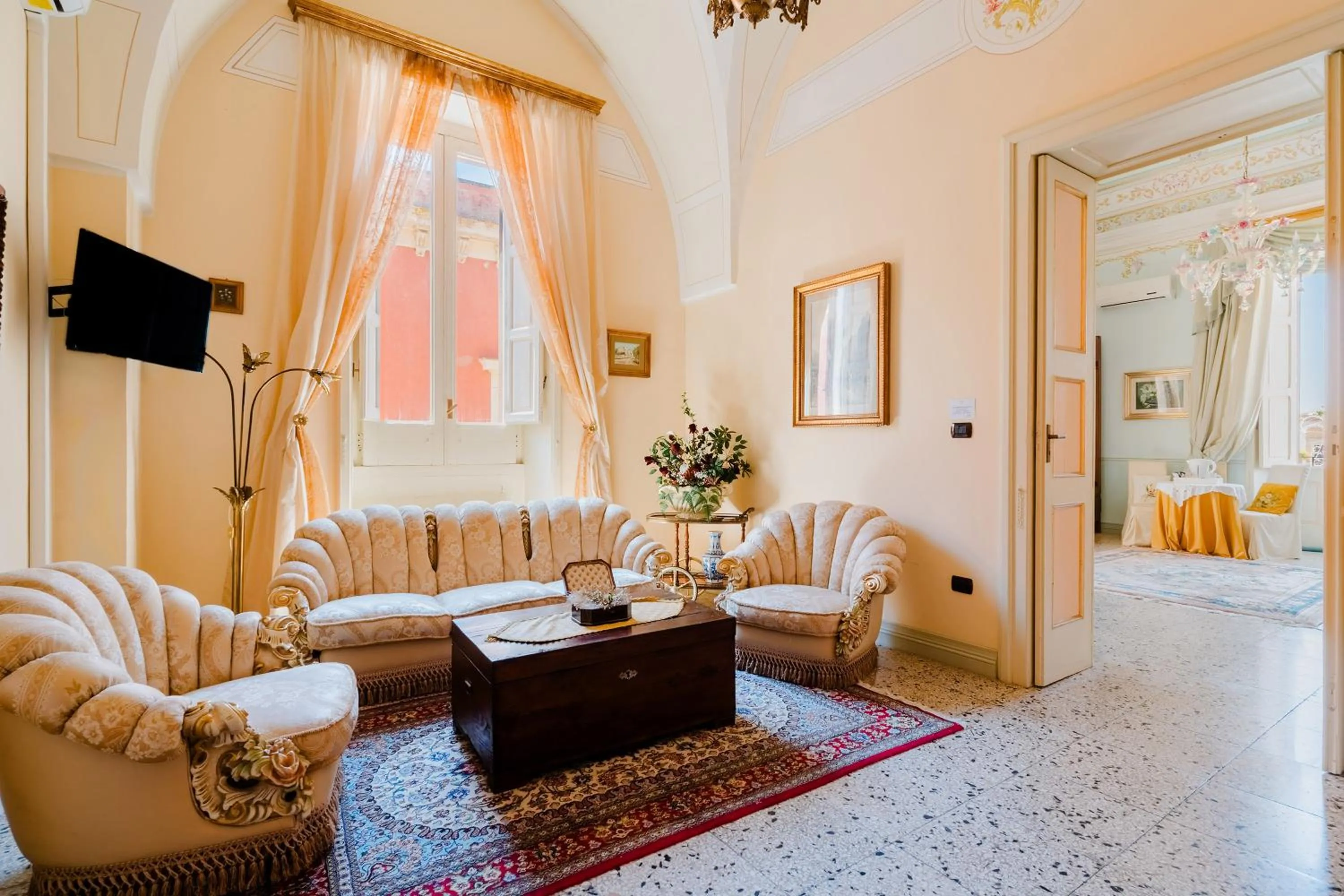 Bed in Palazzo De Castro