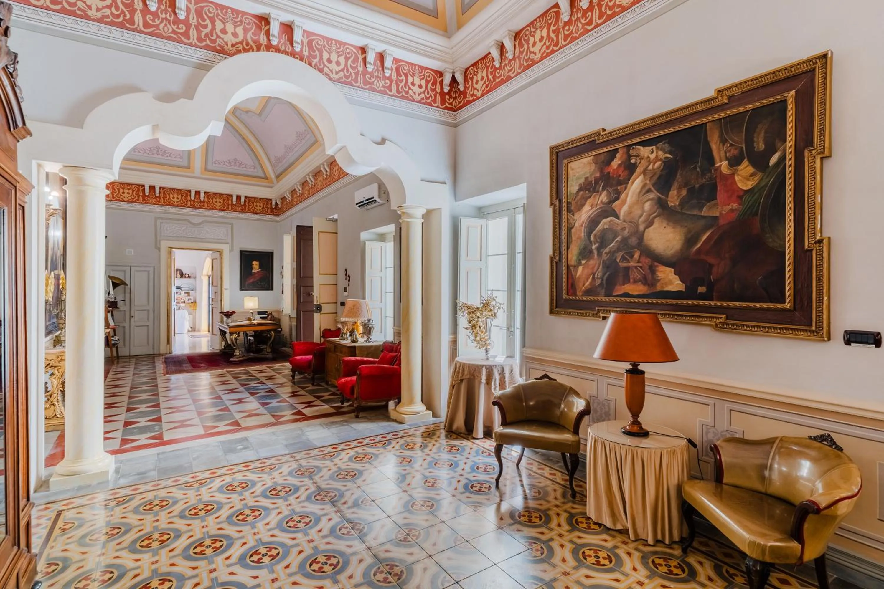 Seating area in Palazzo De Castro