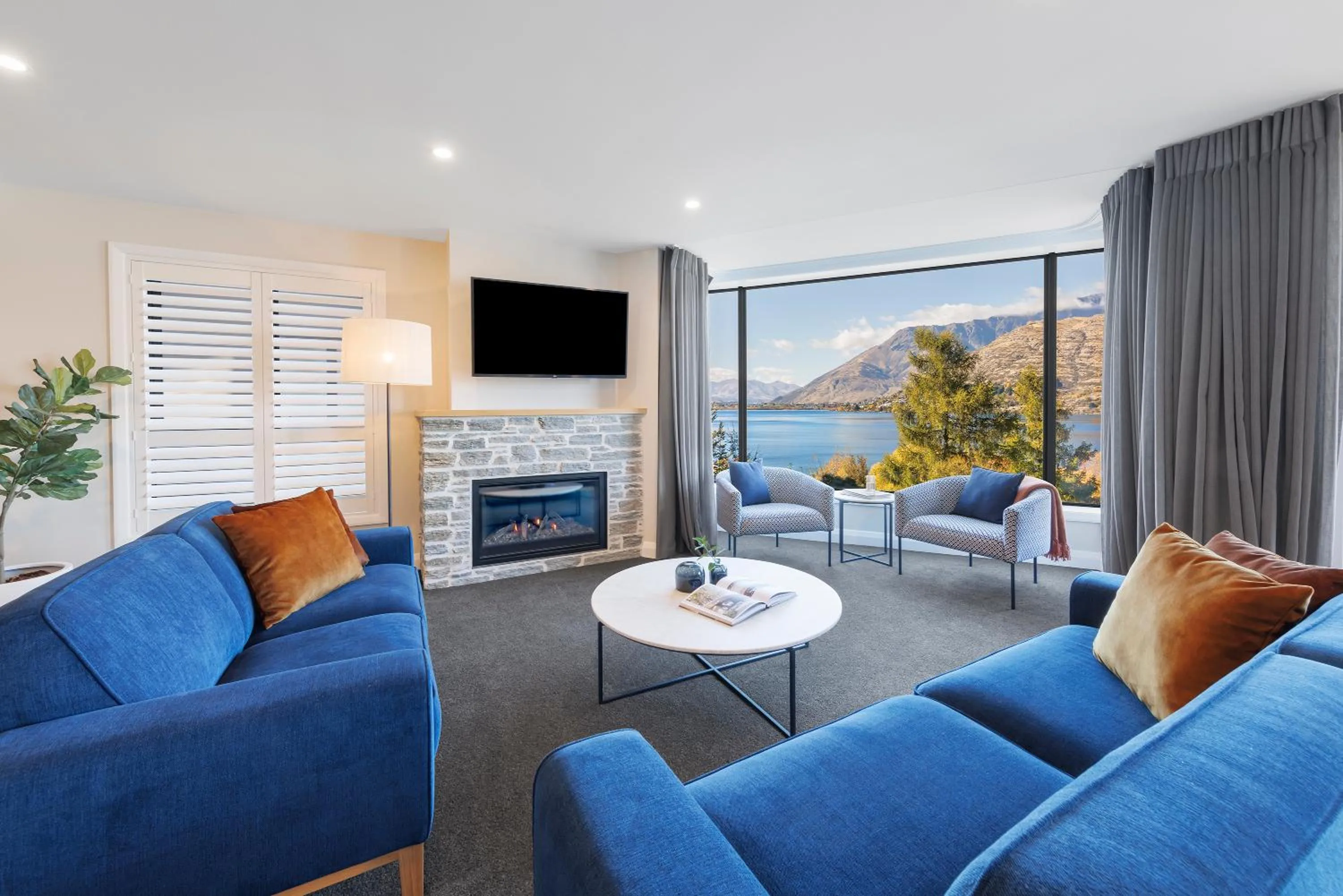 Living room in Oaks Queenstown Shores Resort