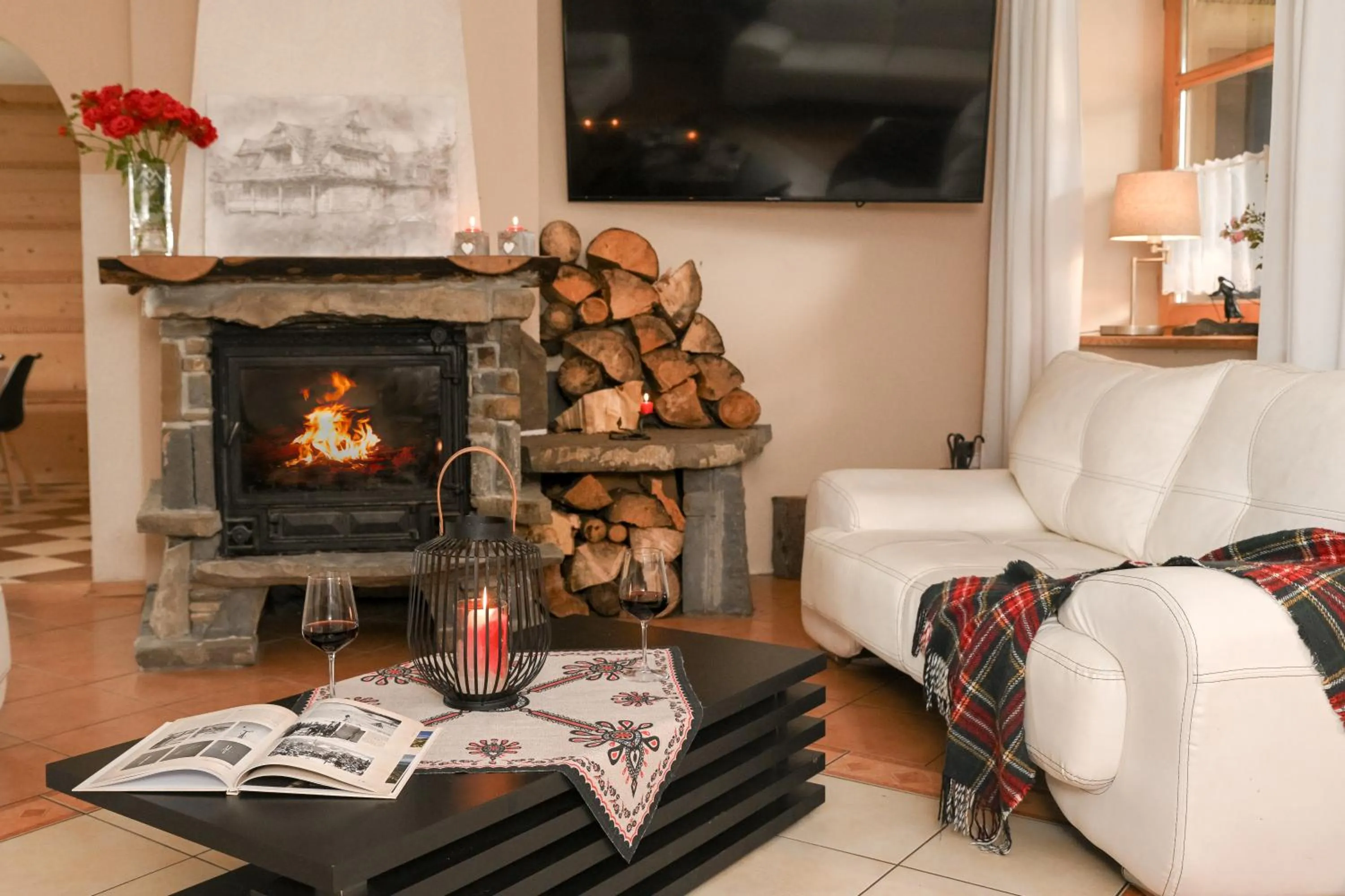 Communal lounge/ TV room in Zakątek Pod Smrekami