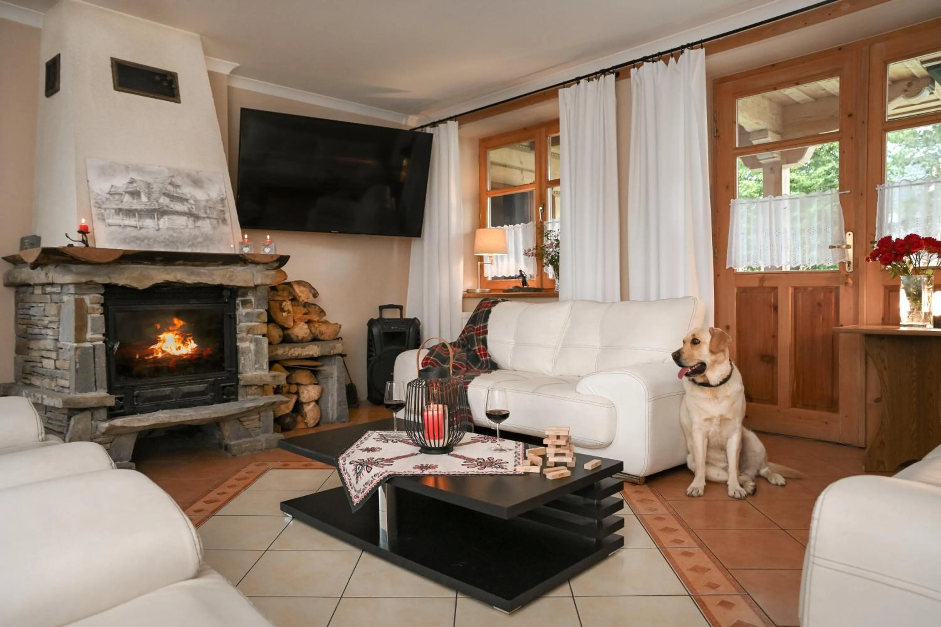 Seating area in Zakątek Pod Smrekami