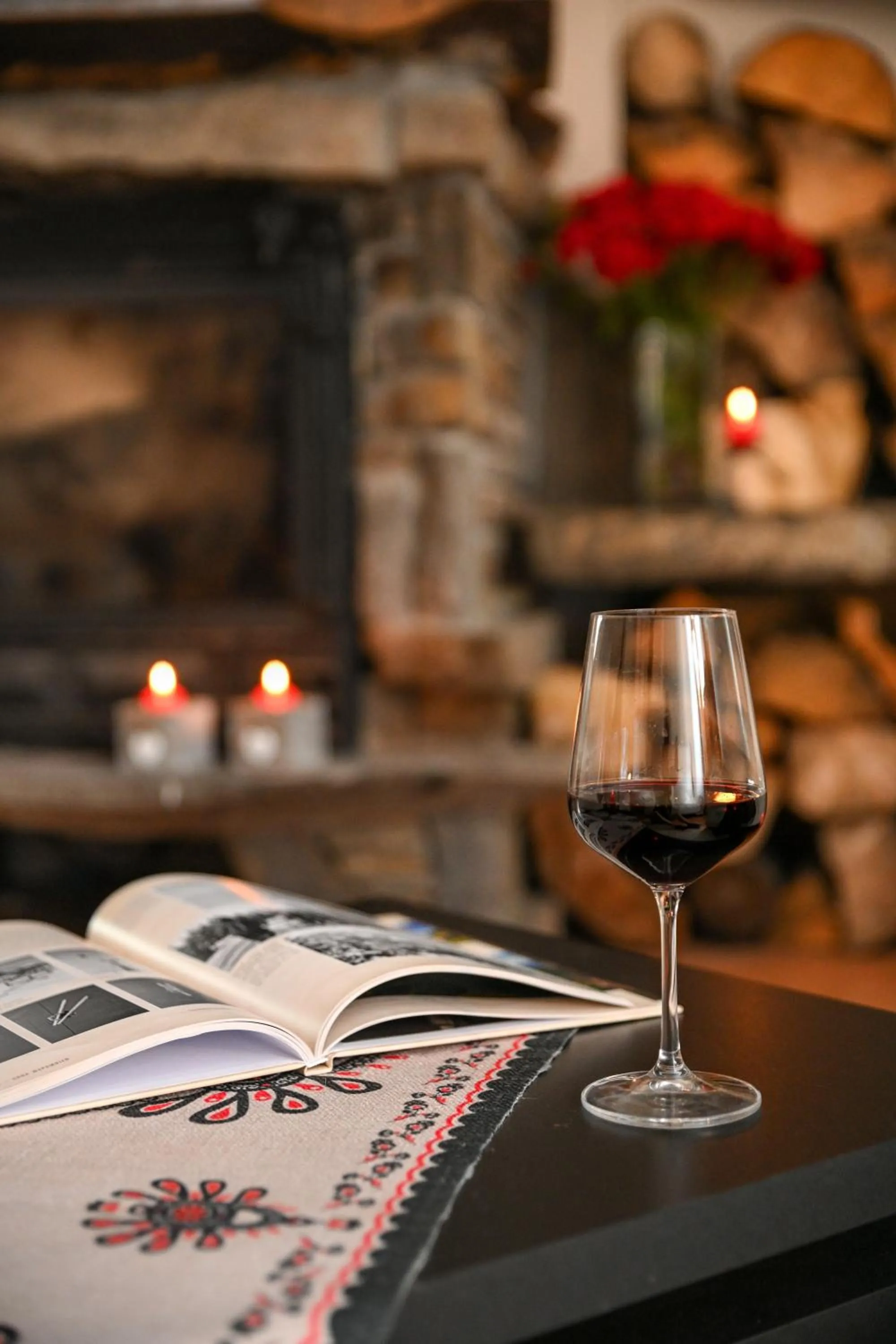 fireplace in Zakątek Pod Smrekami