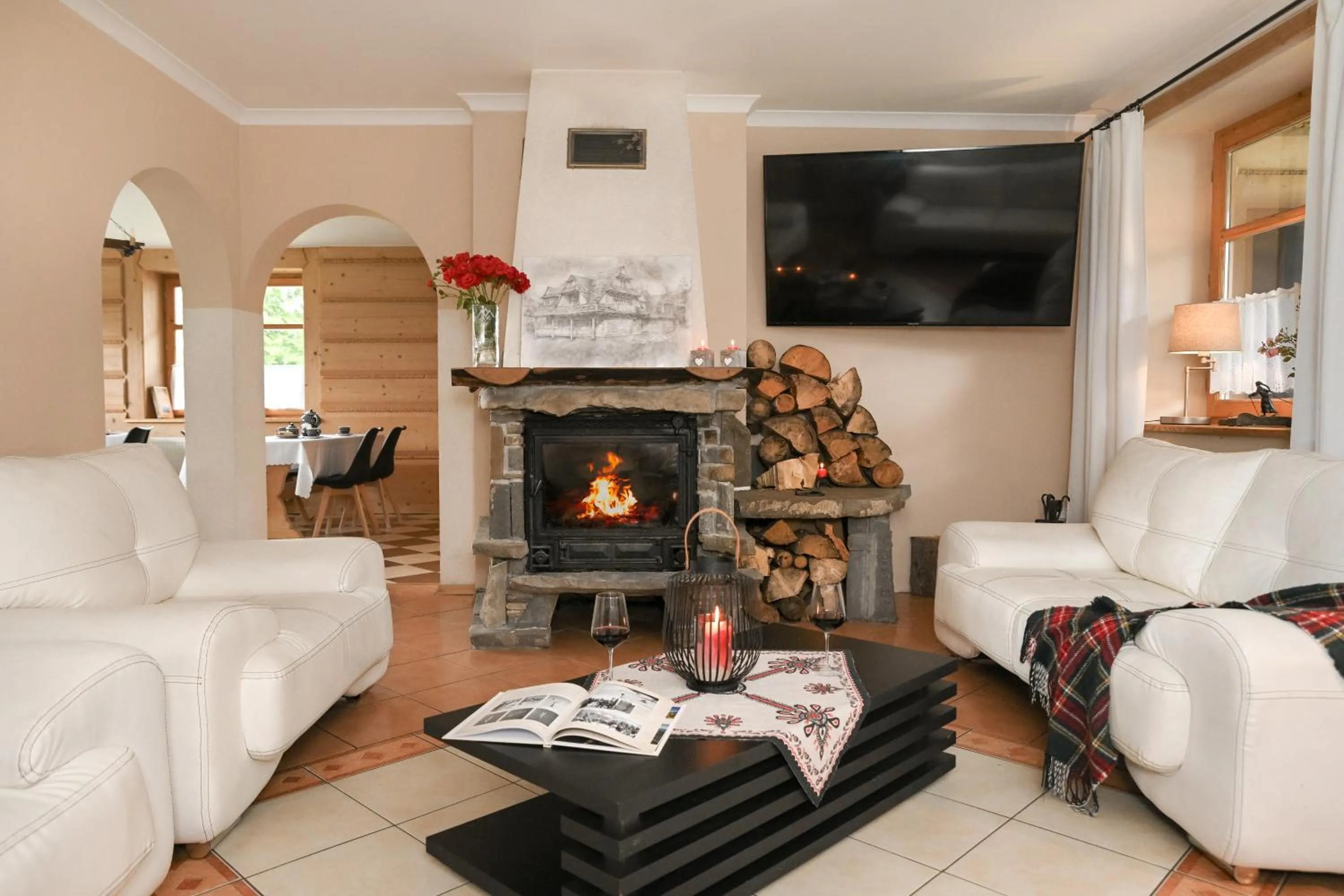 Communal lounge/ TV room in Zakątek Pod Smrekami