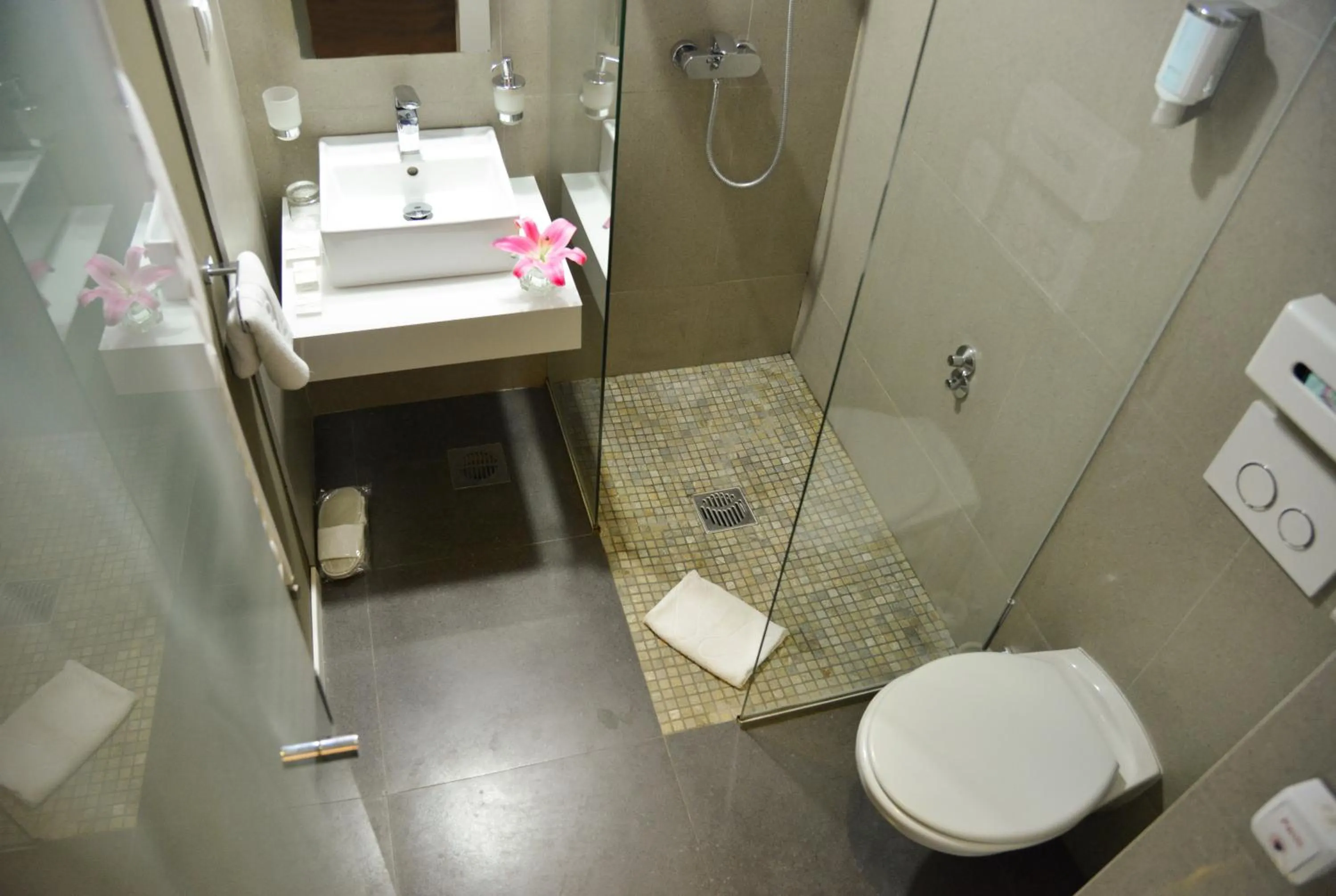 Shower in Hotel Sole