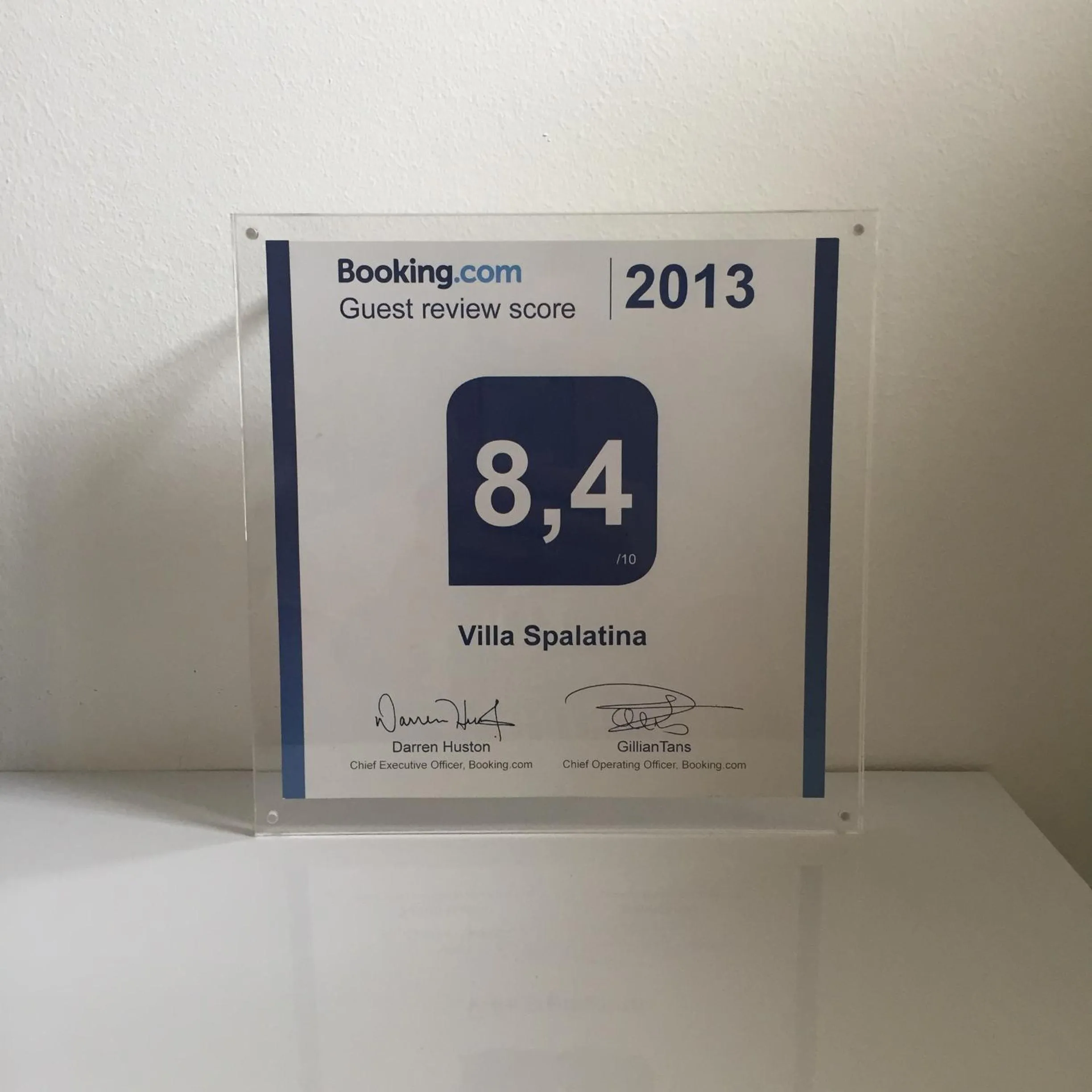 Certificate/Award in Villa Spalatina