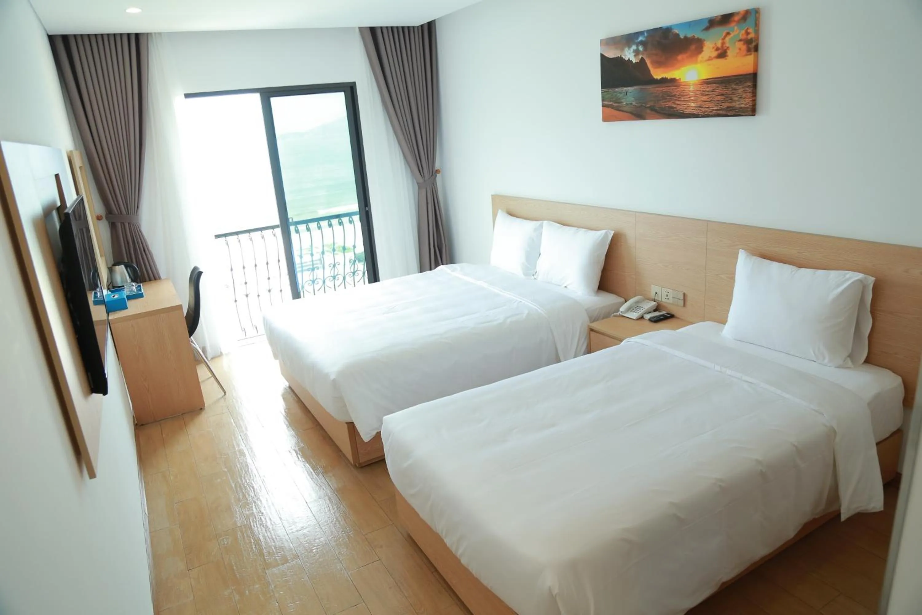 Bed in Gold Boutique Hotel Danang