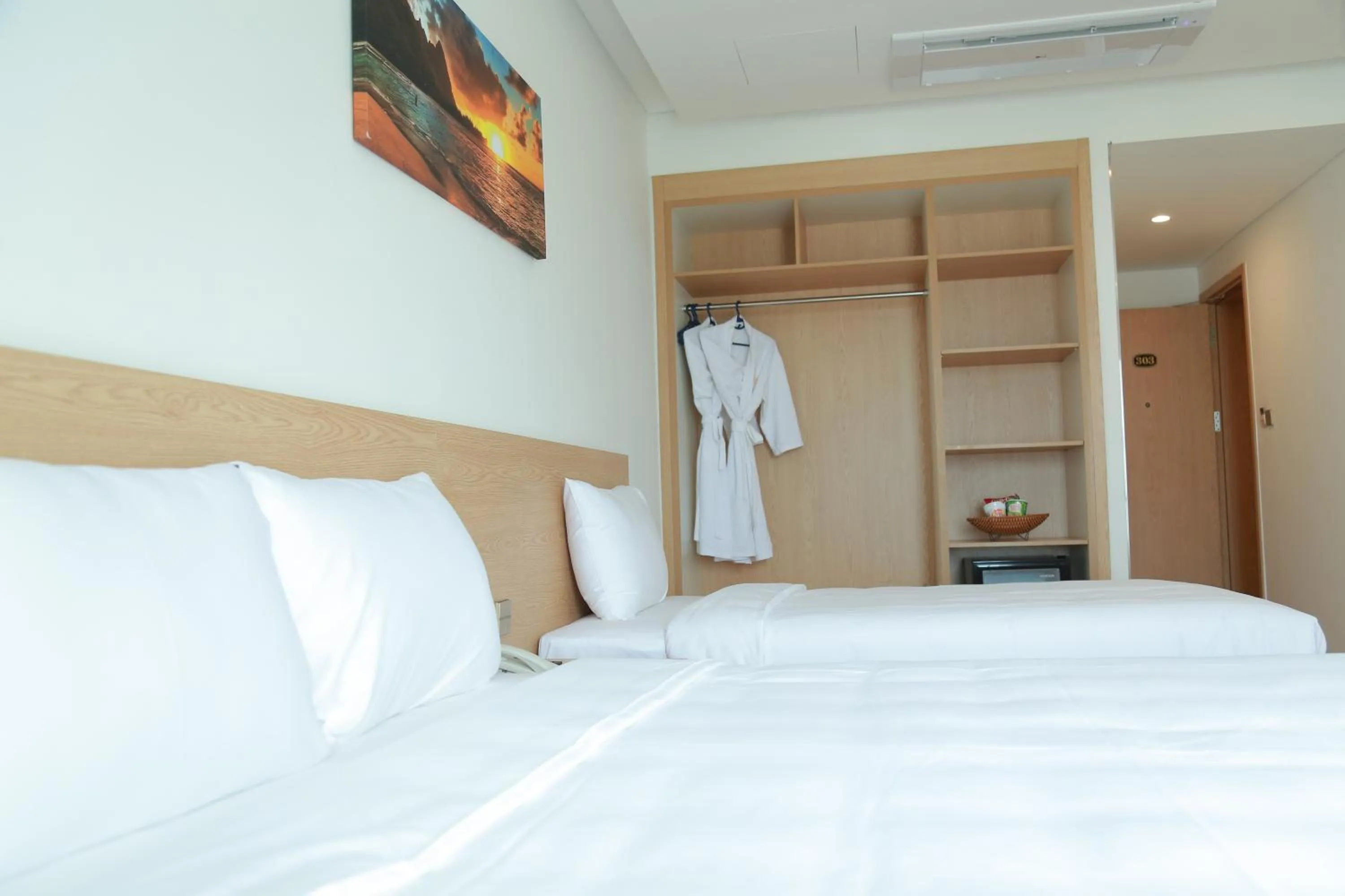 Bed in Gold Boutique Hotel Danang