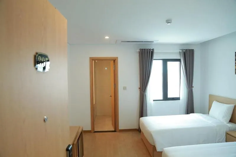 Bed in Gold Boutique Hotel Danang