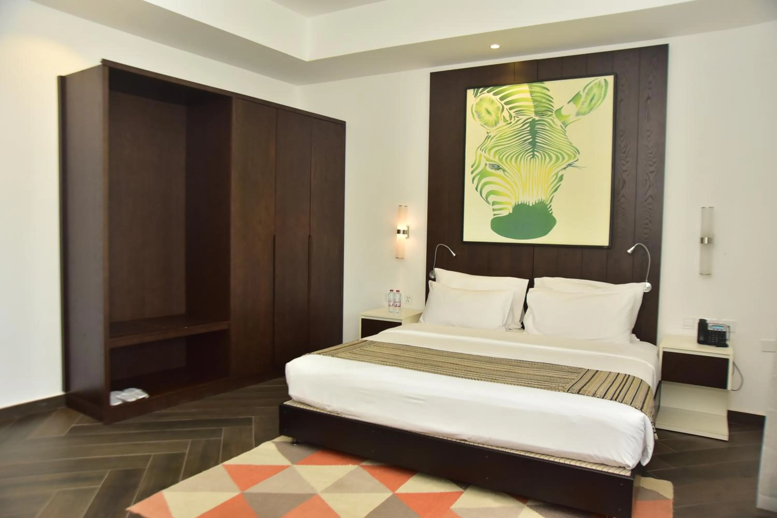 Bed in Emirates Park Resort