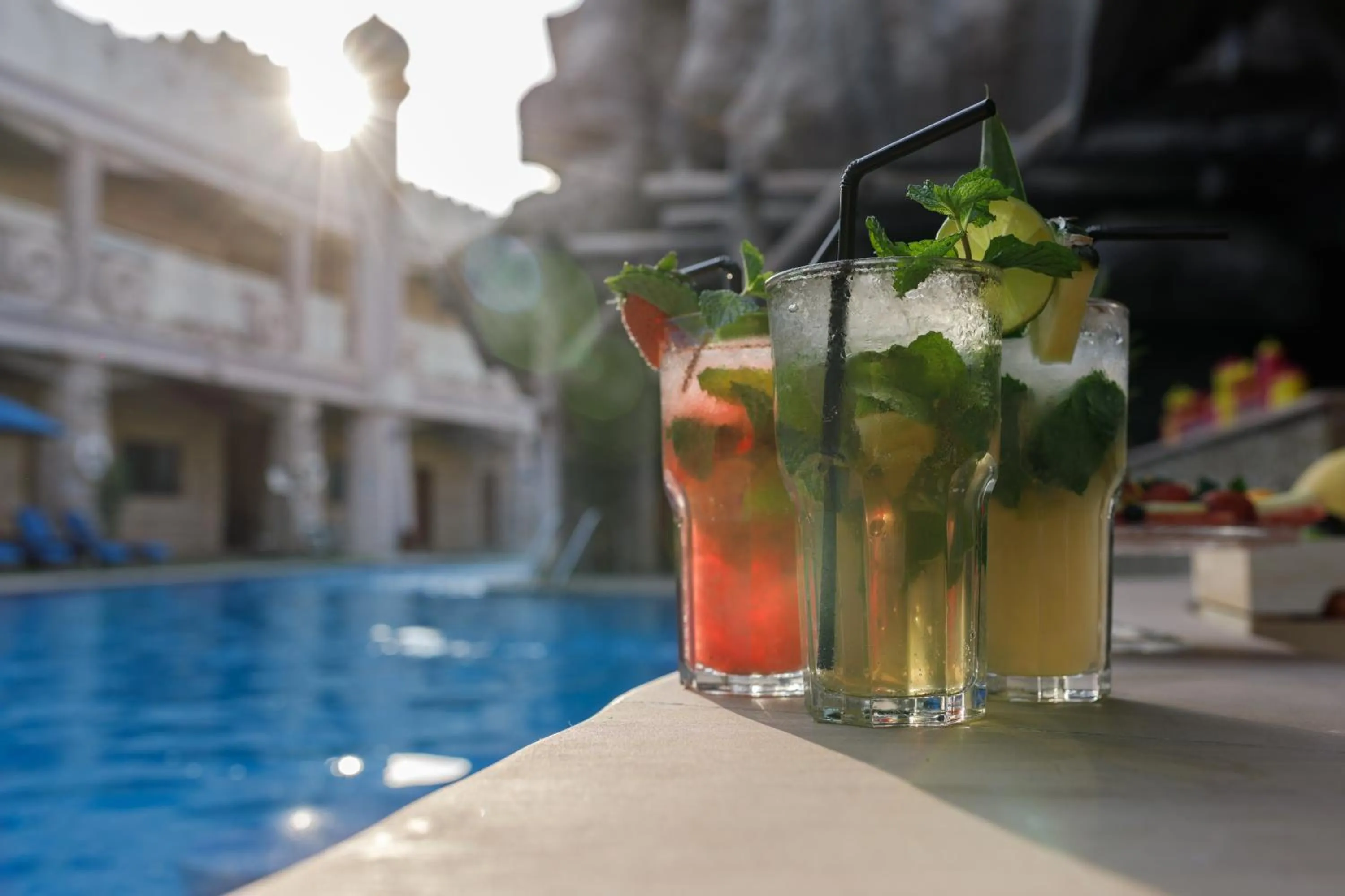 Pool view in Emirates Park Resort