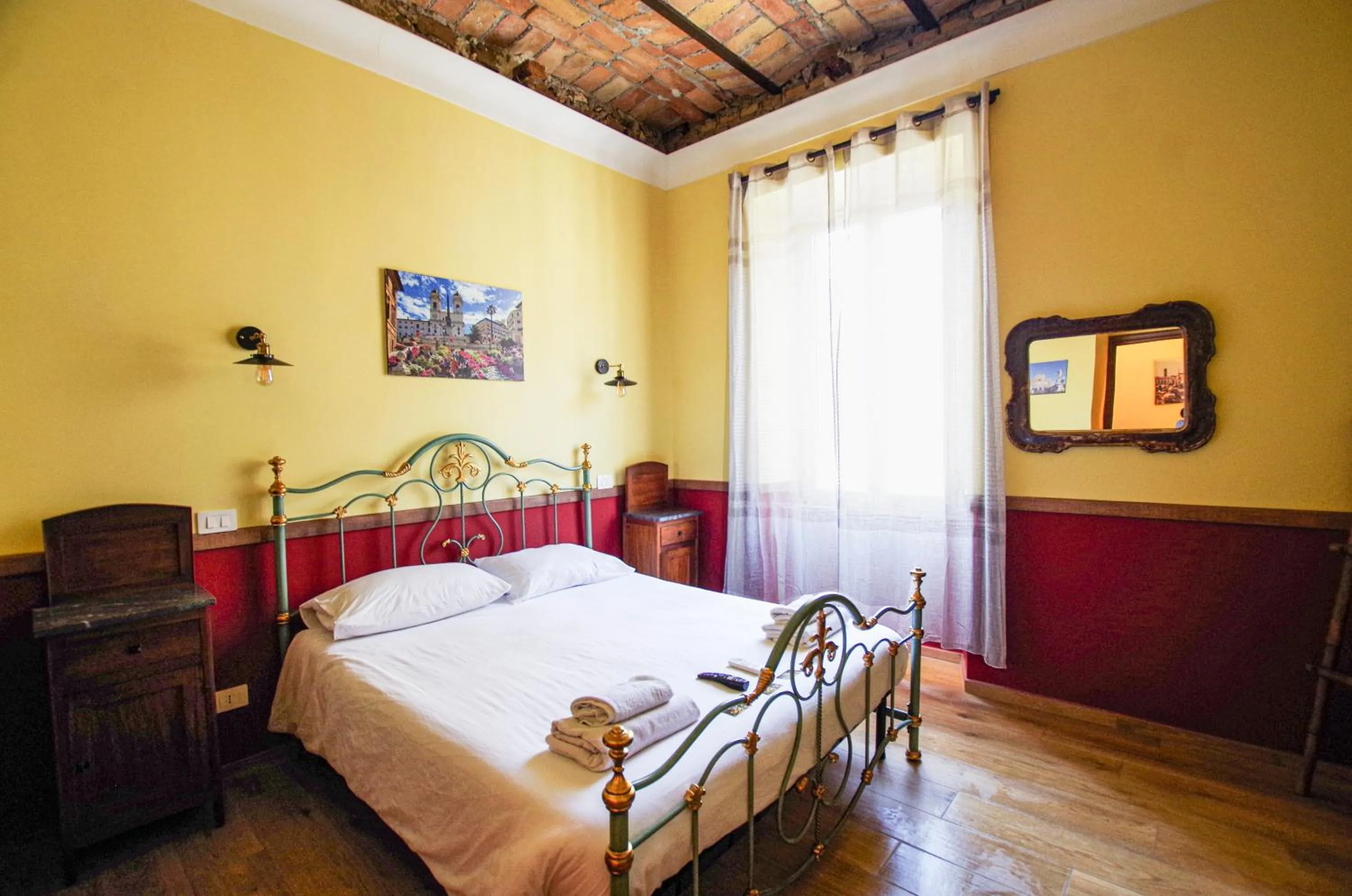 Bed in Old Bakery Rome GuestHouse