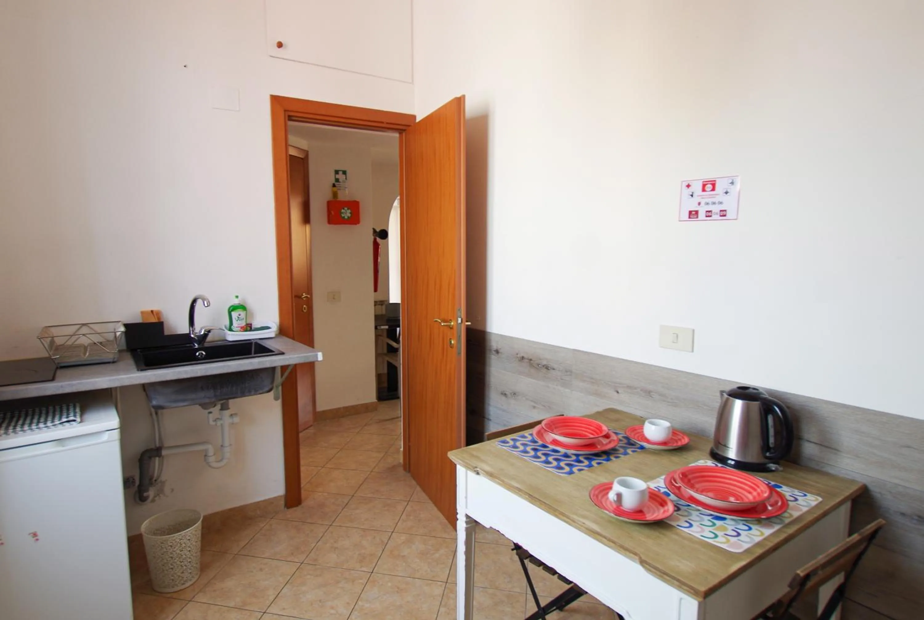 Kitchen or kitchenette in Old Bakery Rome GuestHouse