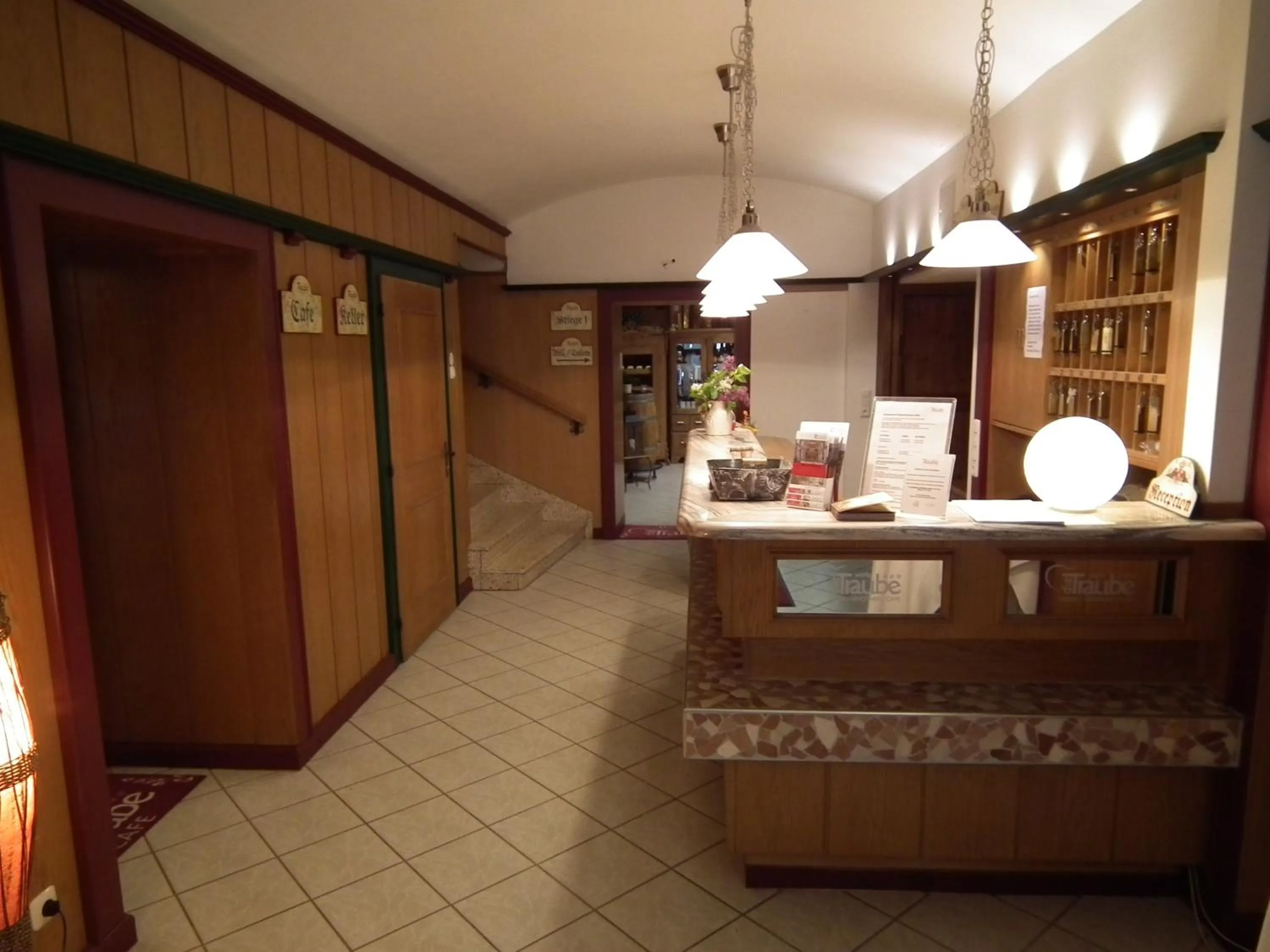 Lobby or reception in Hotel die Traube