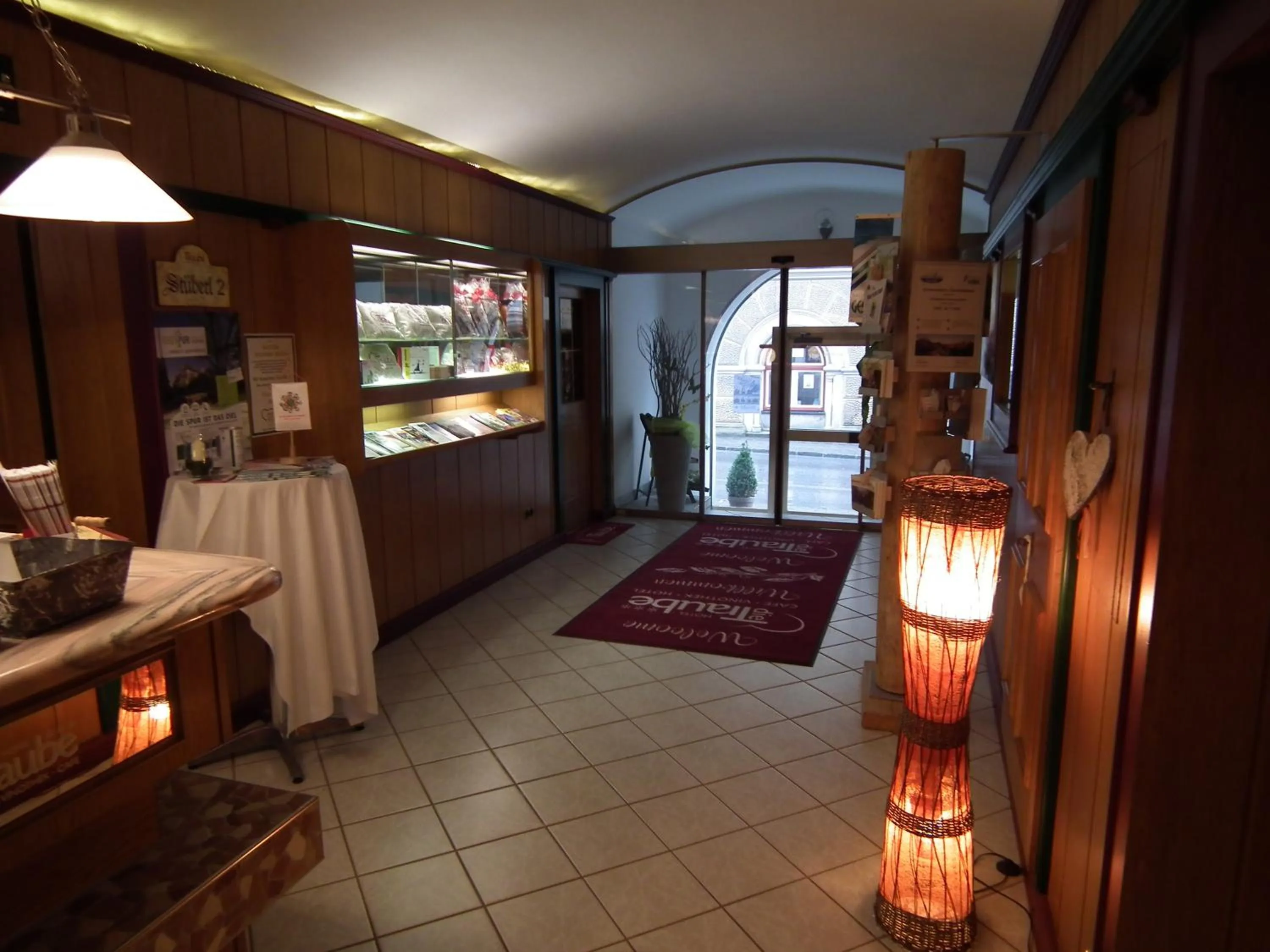 Lobby or reception in Hotel die Traube