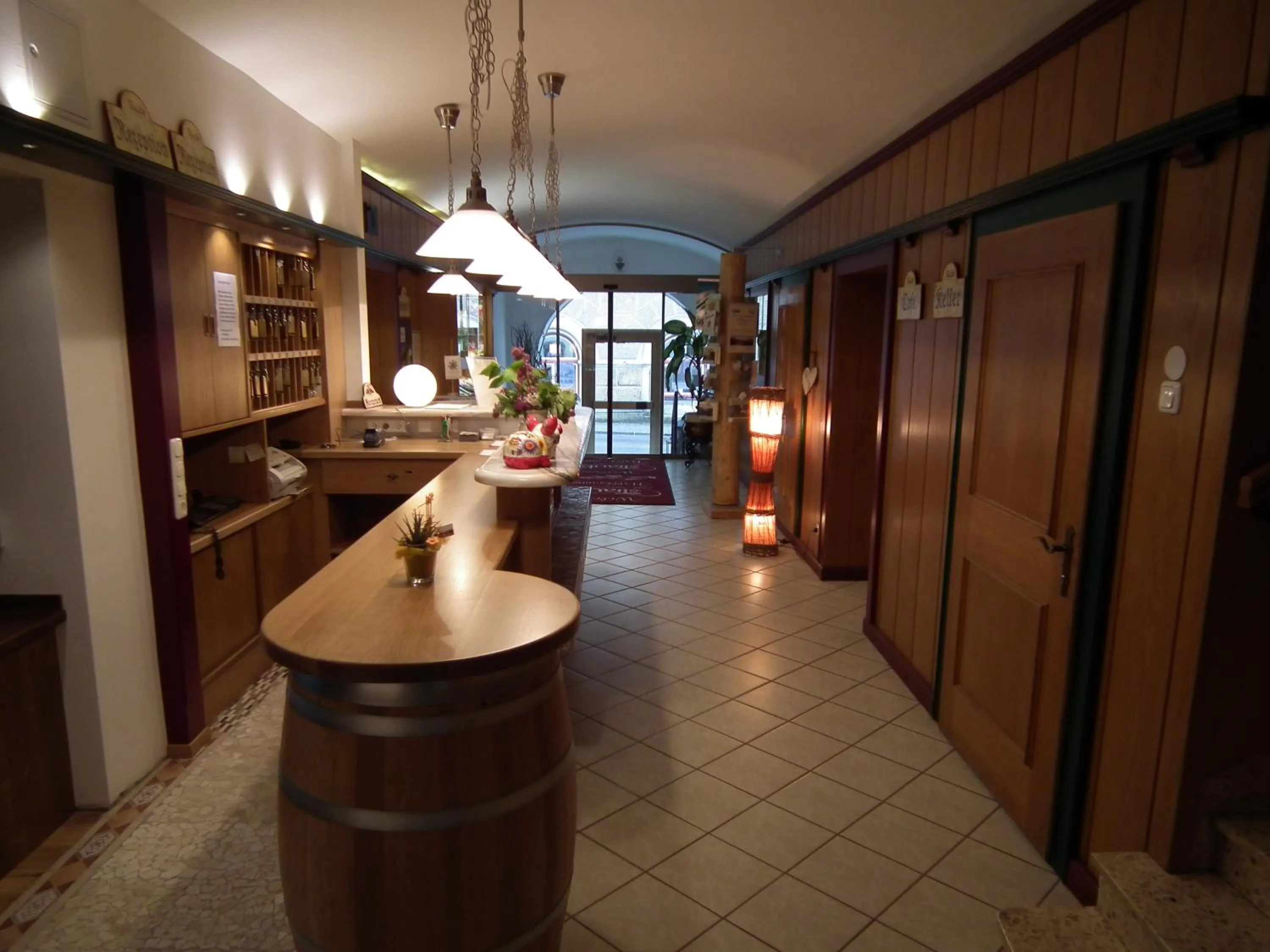 Lobby or reception in Hotel die Traube
