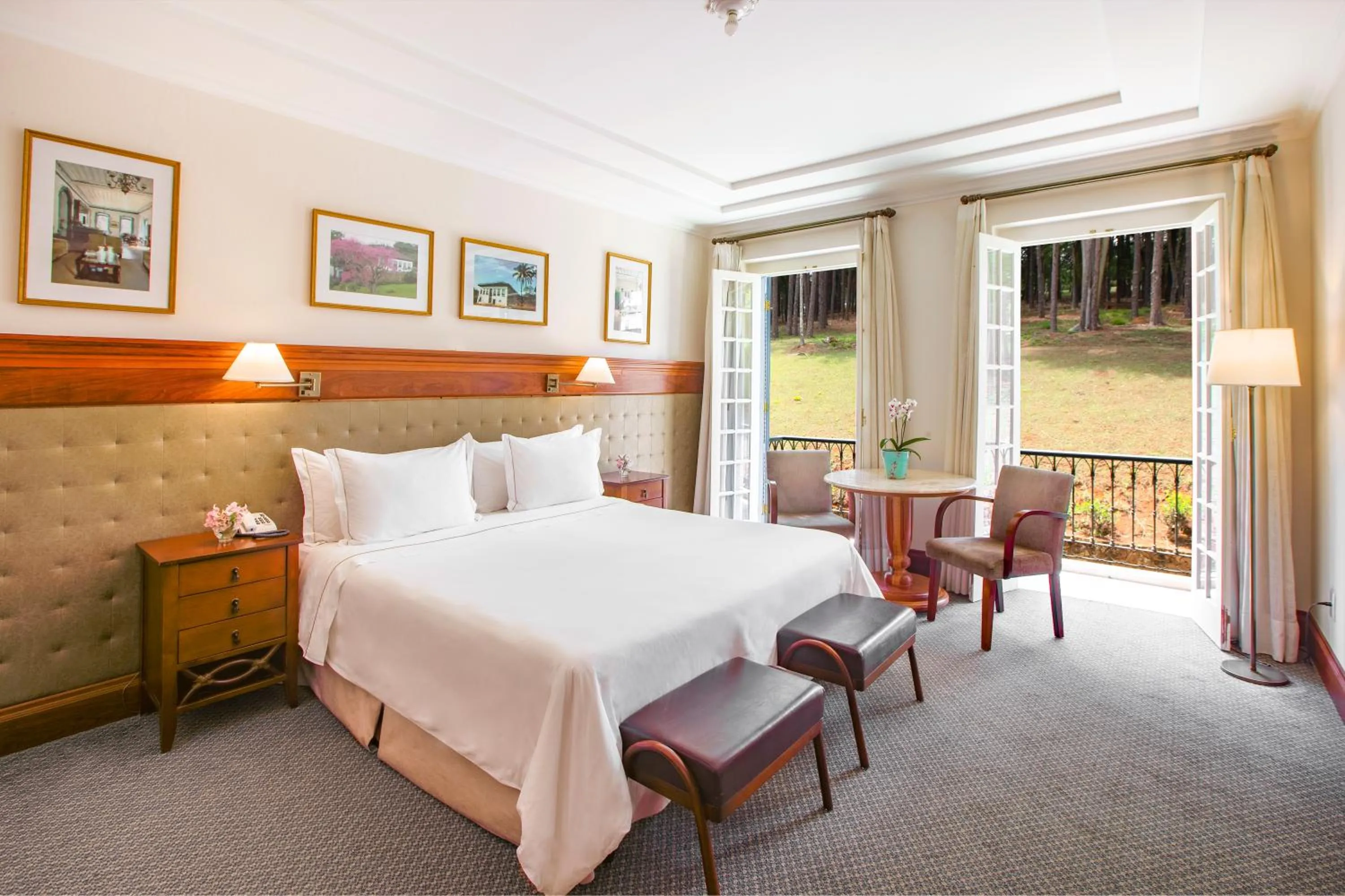 Bed in Hotel Fazenda Dona Carolina