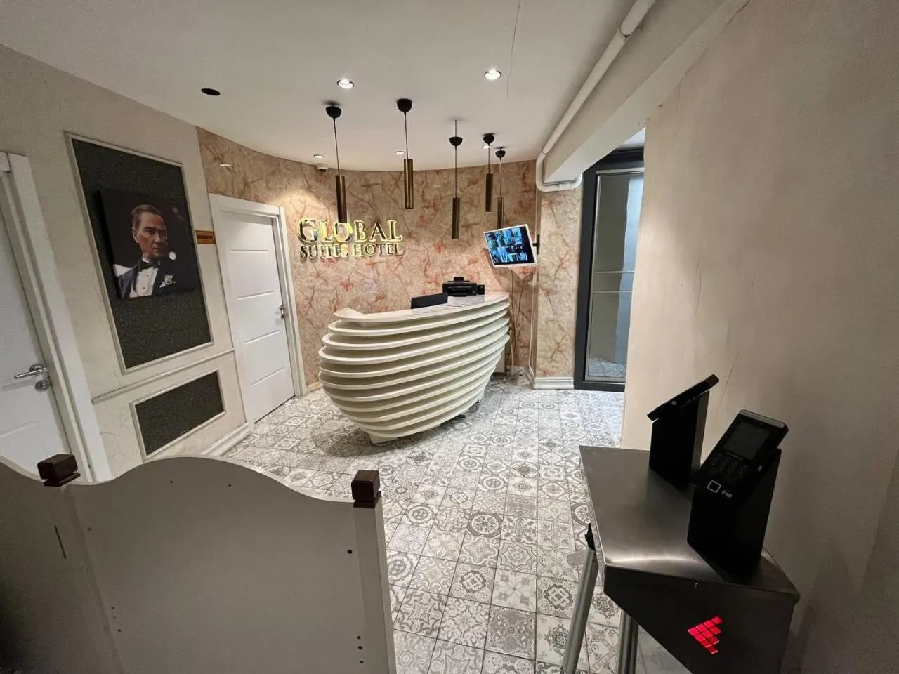 Lobby or reception in Global Hostel