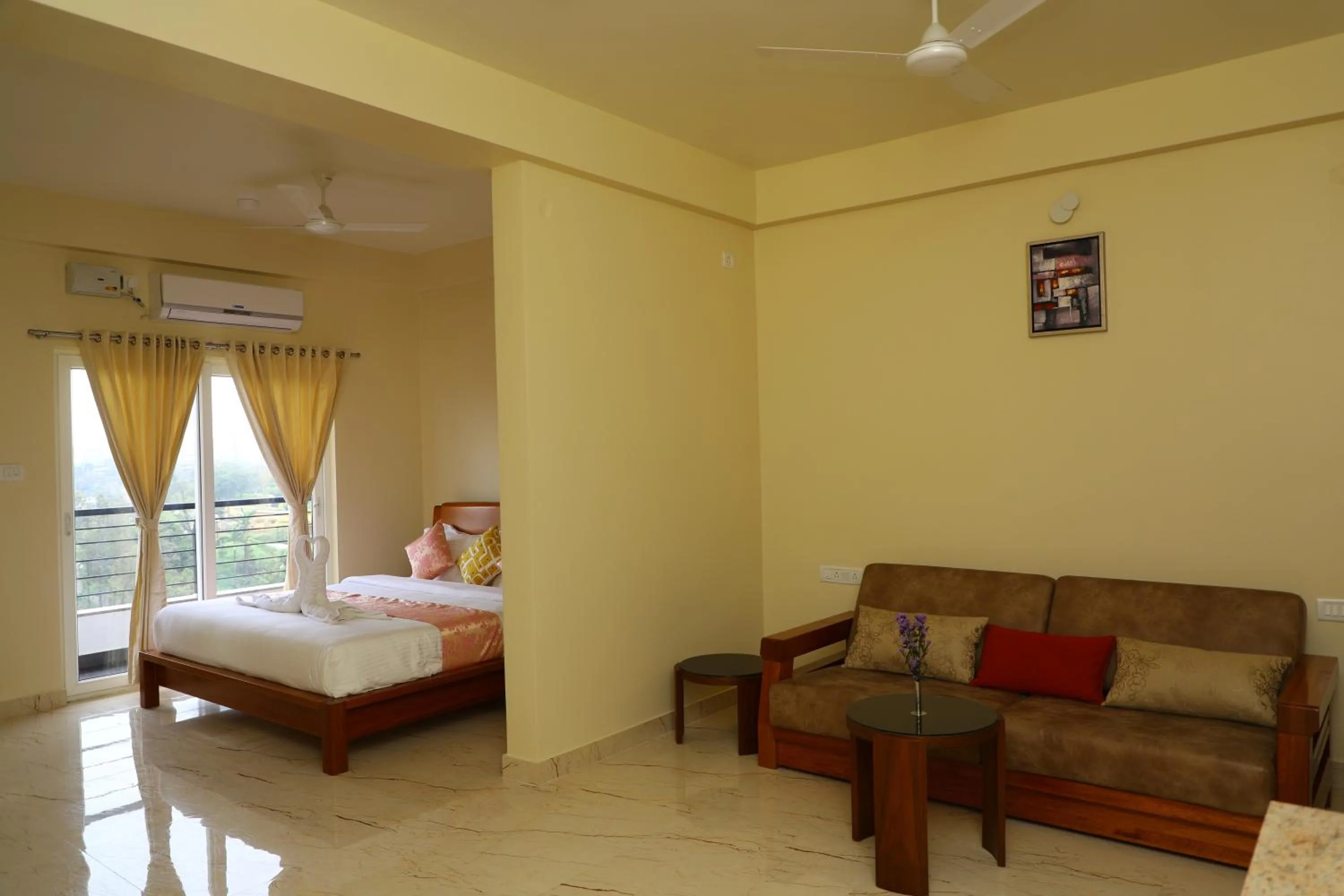 Seating area, Bed in Lali Petals