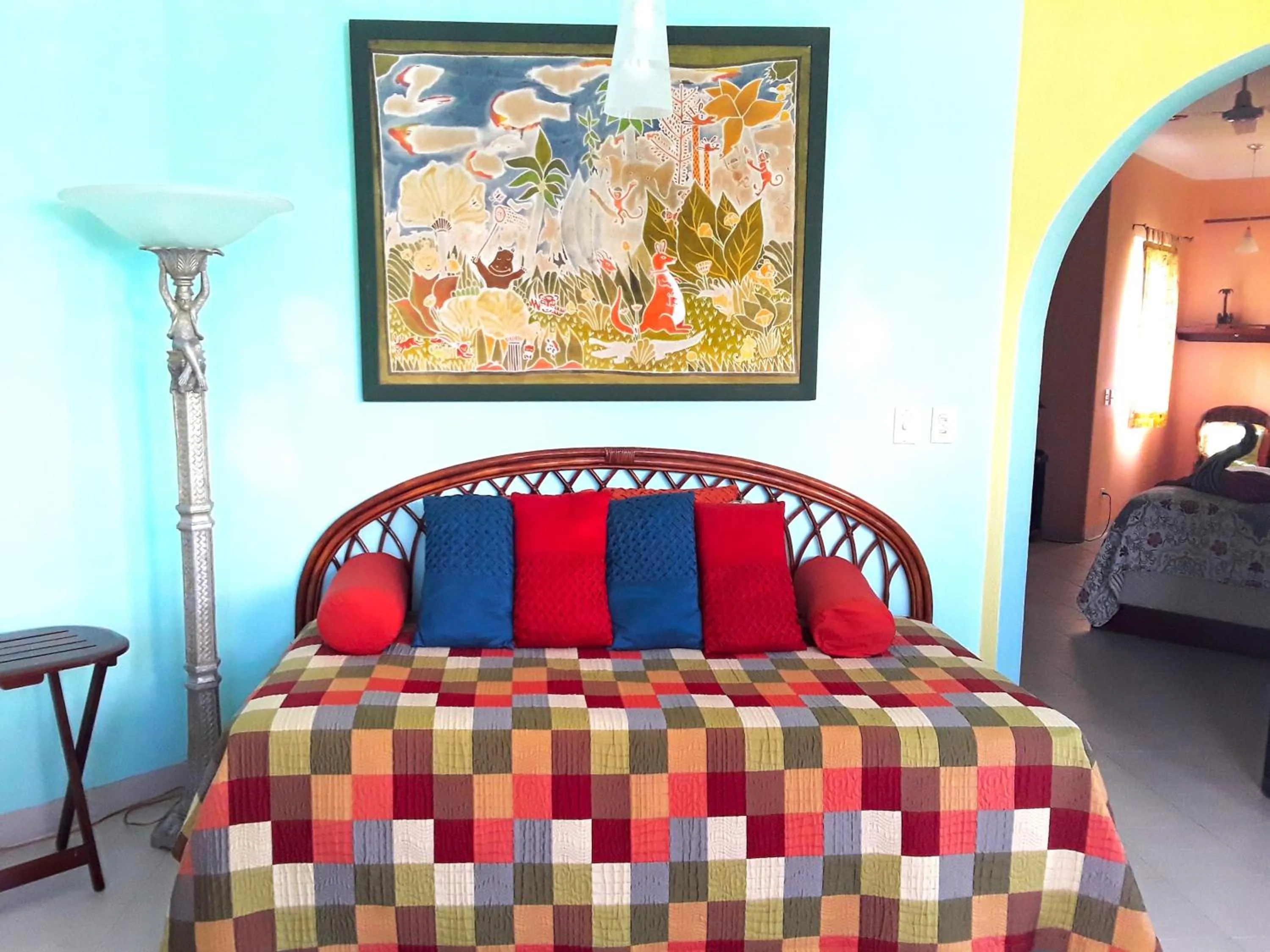 Seating area, Bed in Casa Gatos