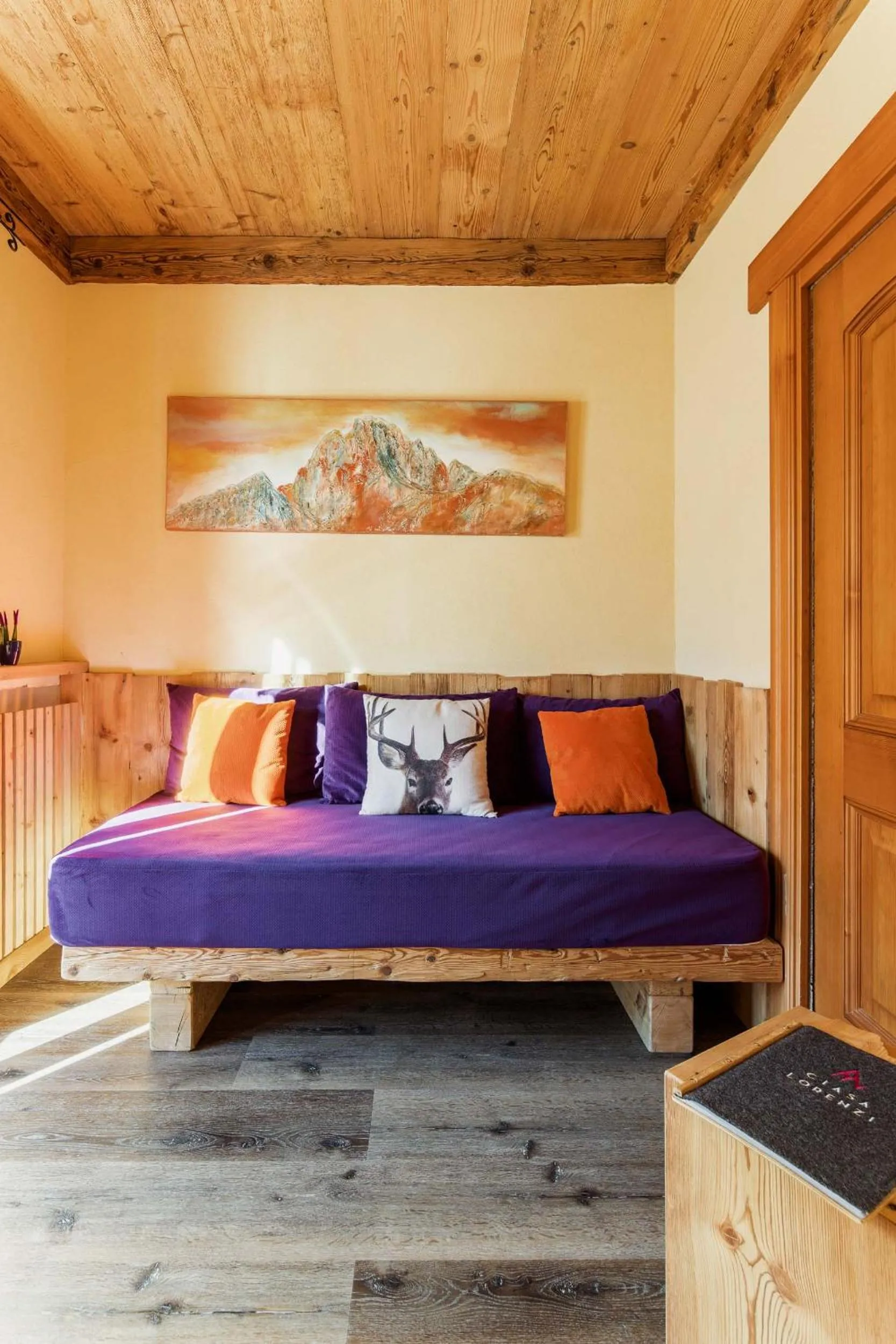 Bed in Hotel Ciasa Lorenzi