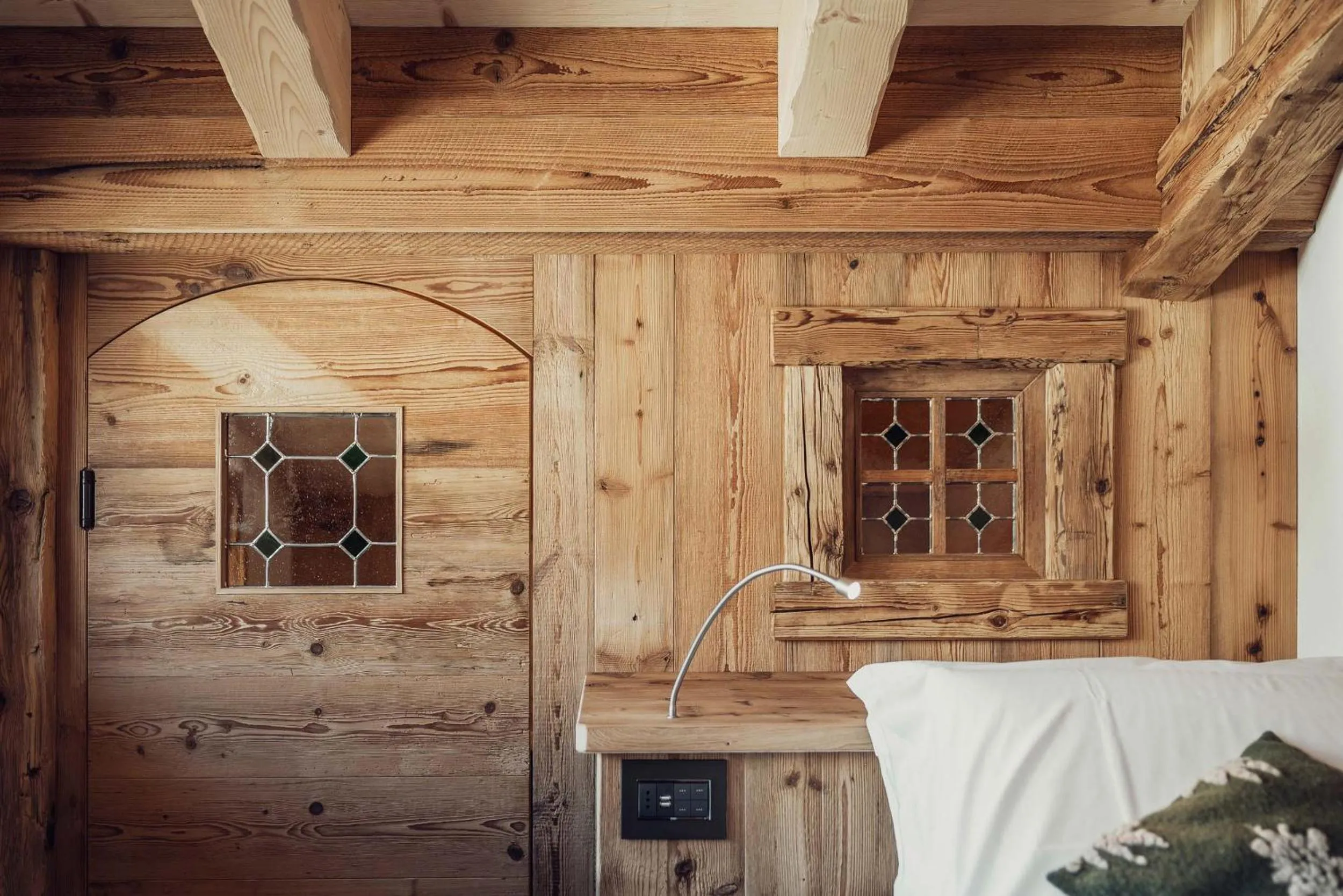 Bed in Hotel Ciasa Lorenzi