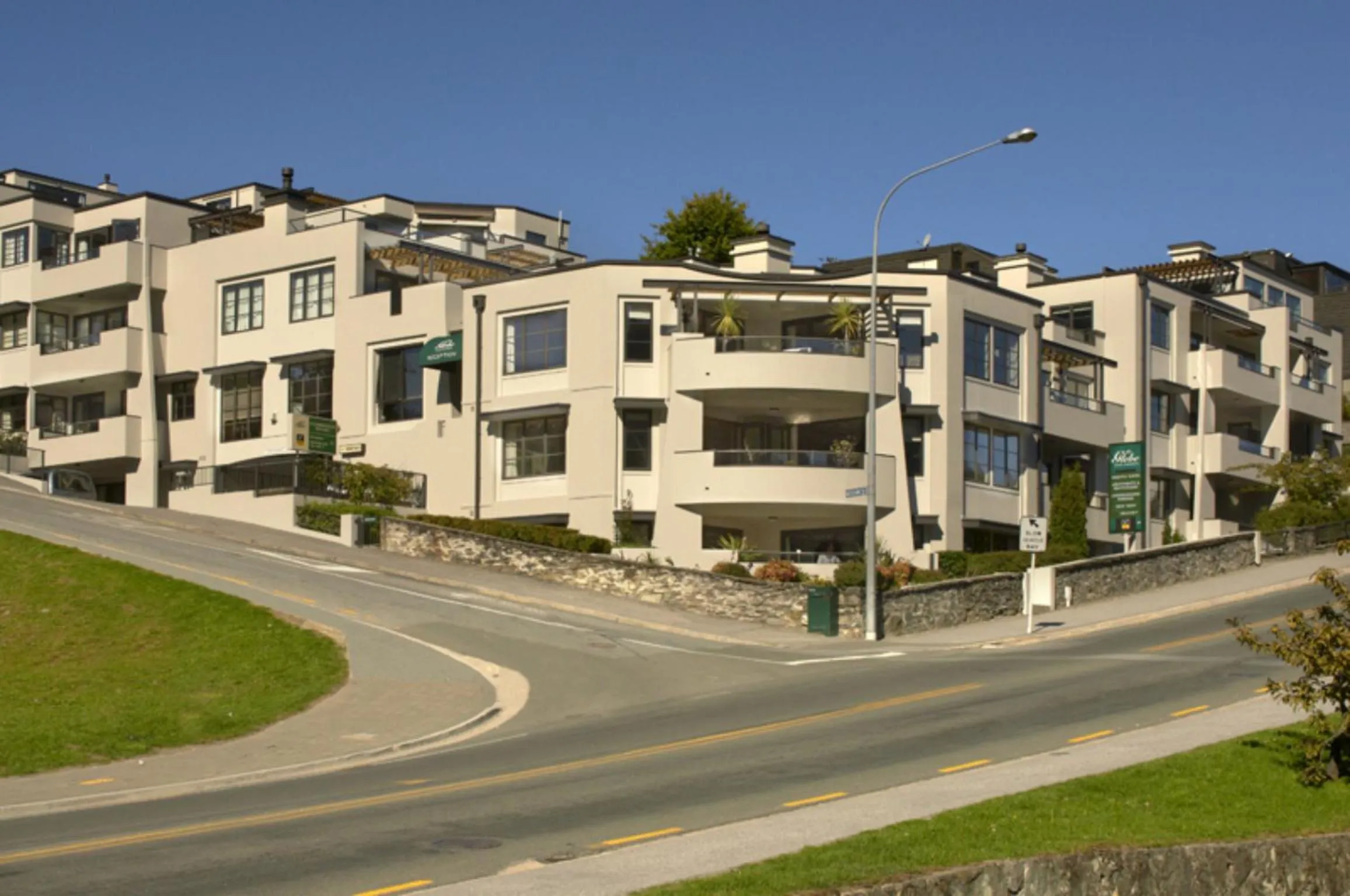Facade/entrance in The Glebe Apartments