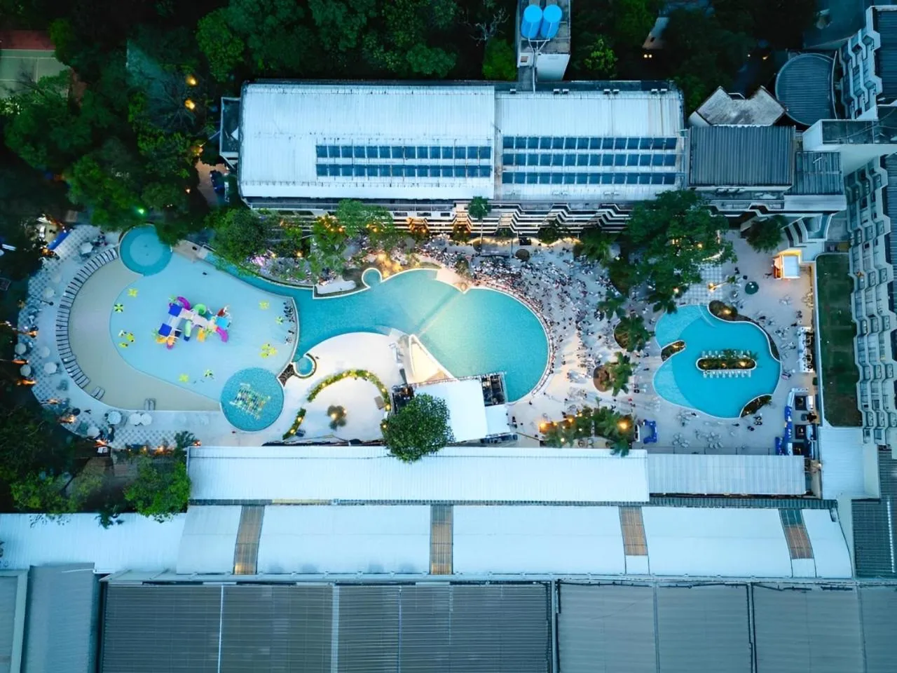 Pool view in Rafain Palace Hotel & Convention Center