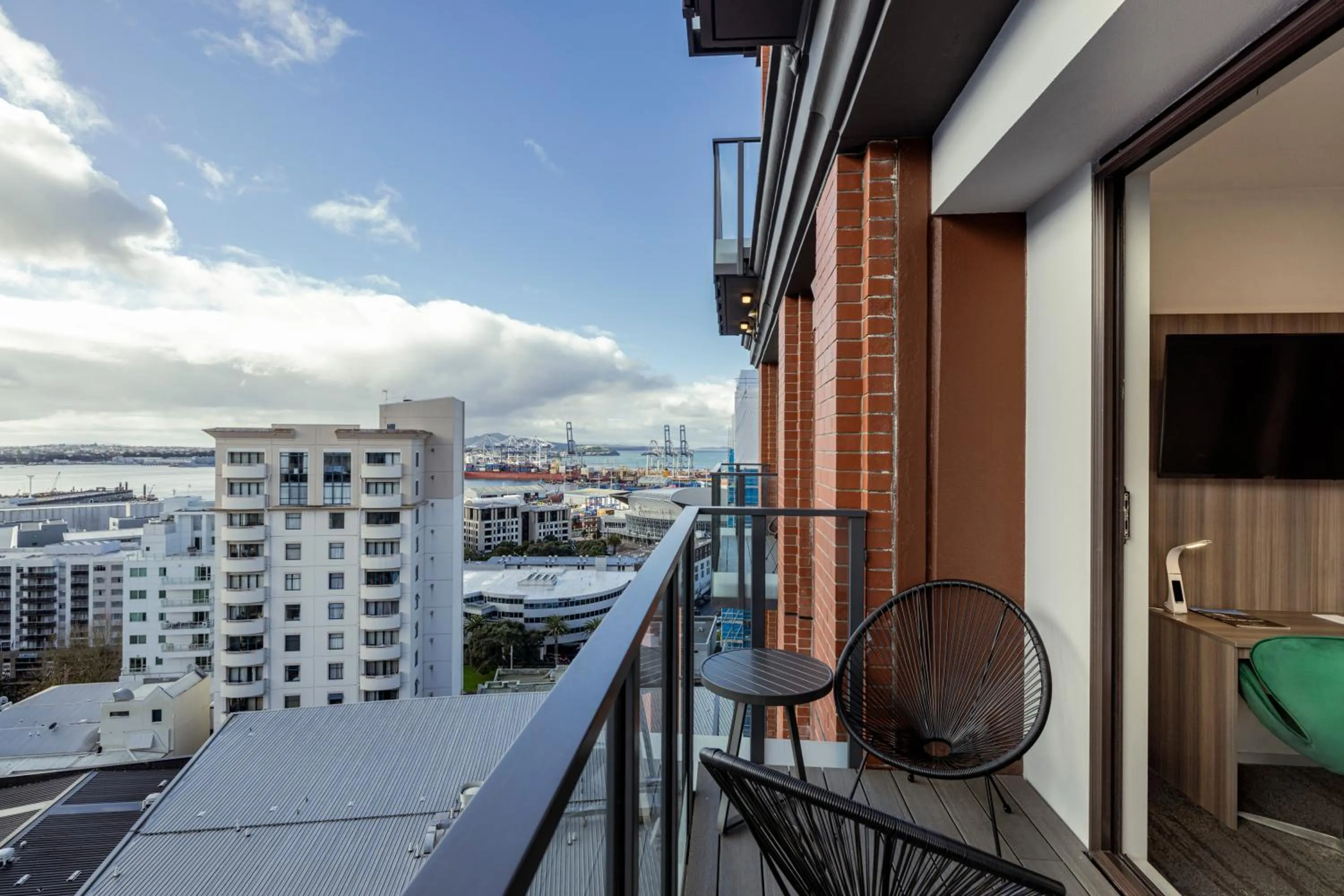 Balcony/Terrace in Quest on Eden Auckland CBD Apartment Hotel