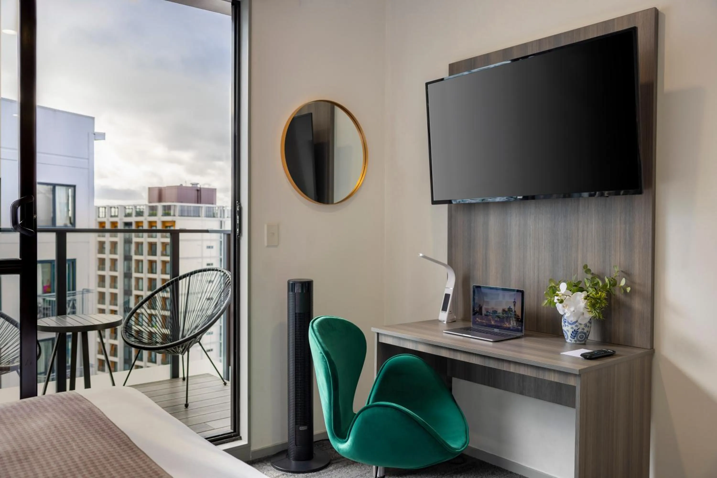 TV and multimedia in Quest on Eden Auckland CBD Apartment Hotel