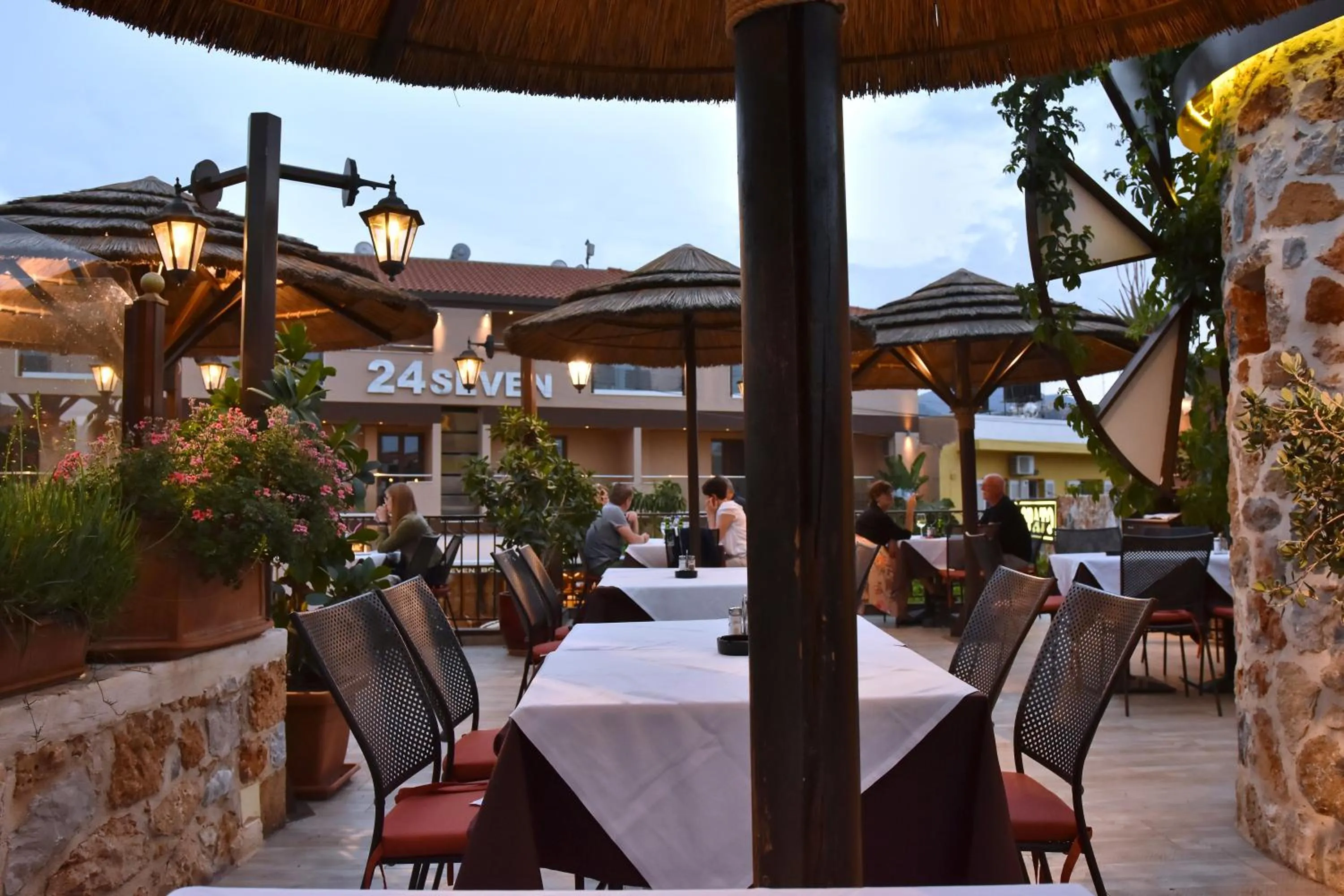 Patio in 24 Seven Boutique Hotel