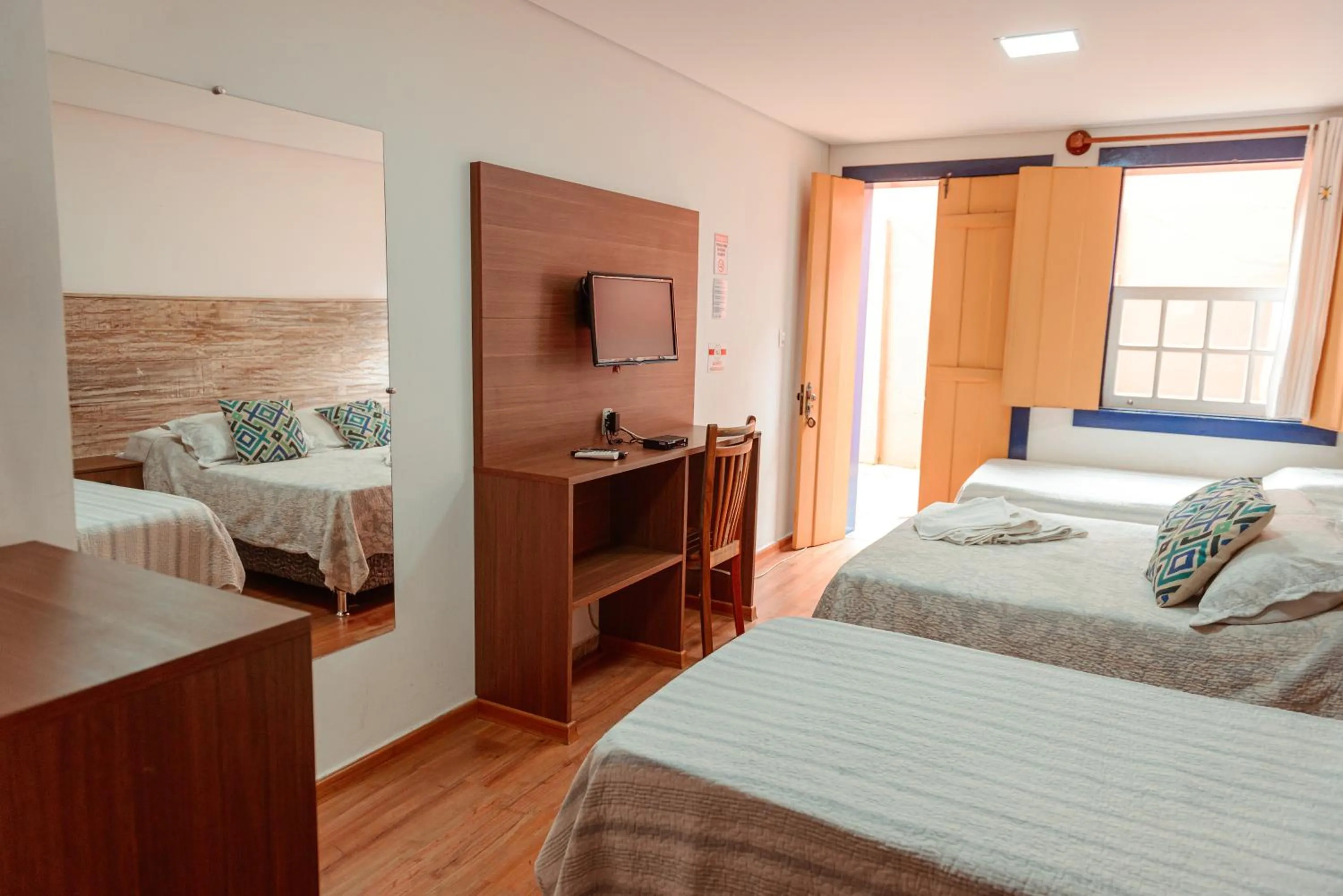 Bed in Pousada Tesouro de Minas - Centro Histórico