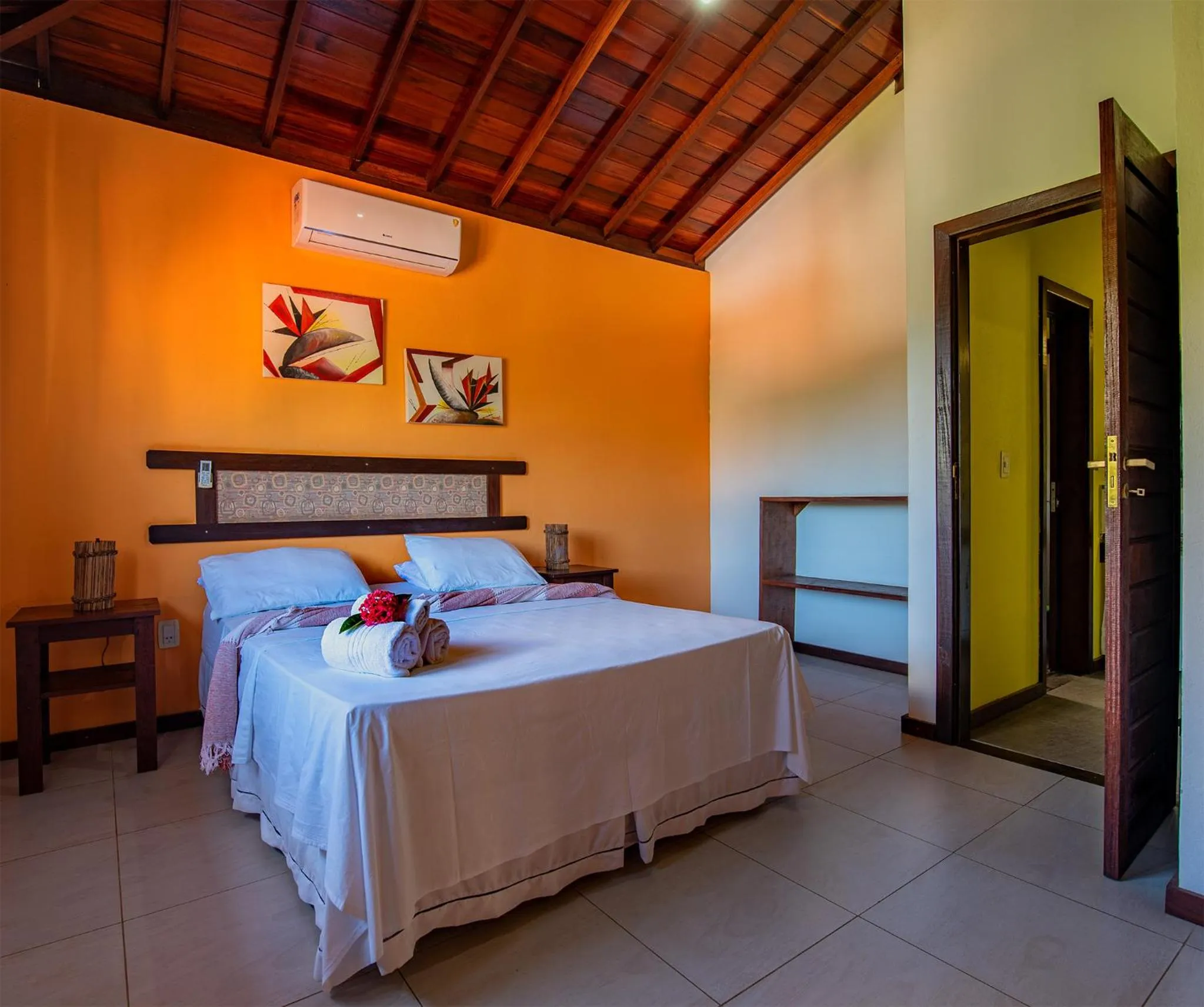 Bedroom, Bed in Areia Branca Apart Hotel