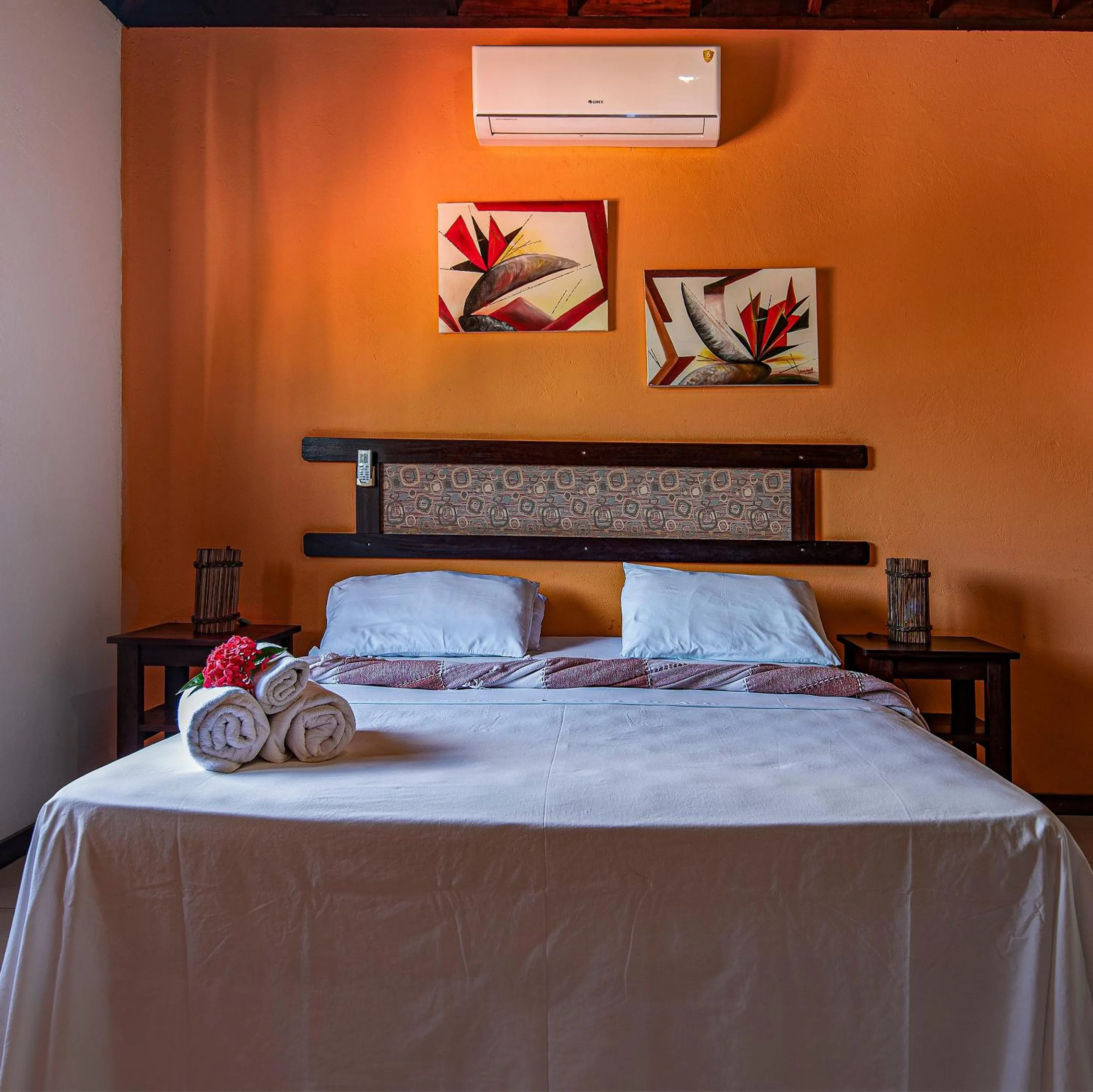 Bedroom, Bed in Areia Branca Apart Hotel