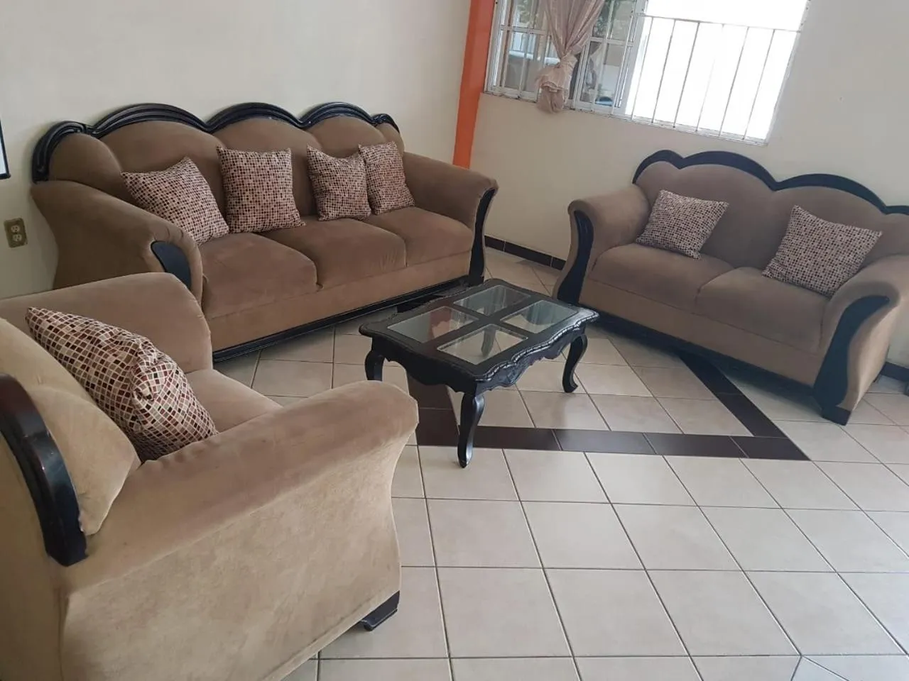 Seating area in Hotel Maria Elena