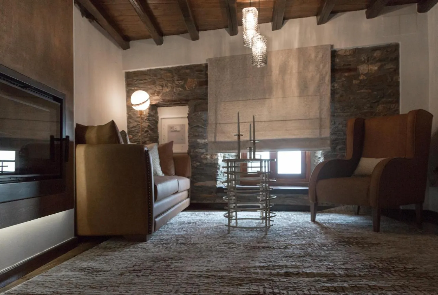 Living room in 1822 Makrinitsa Suites