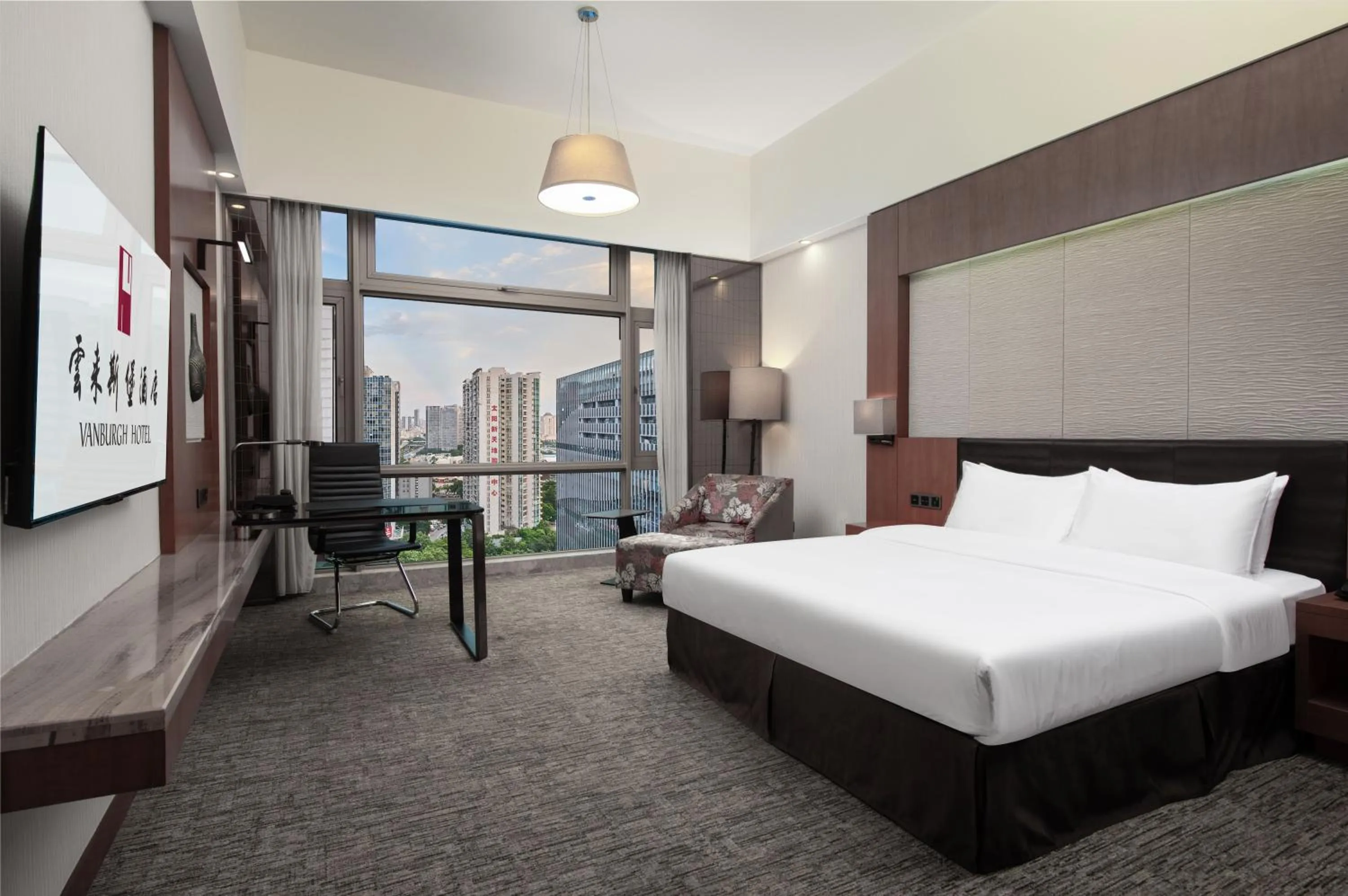 Bedroom, Bed in Vanburgh Hotel - Free shuttle bus transfer during Canton Fair