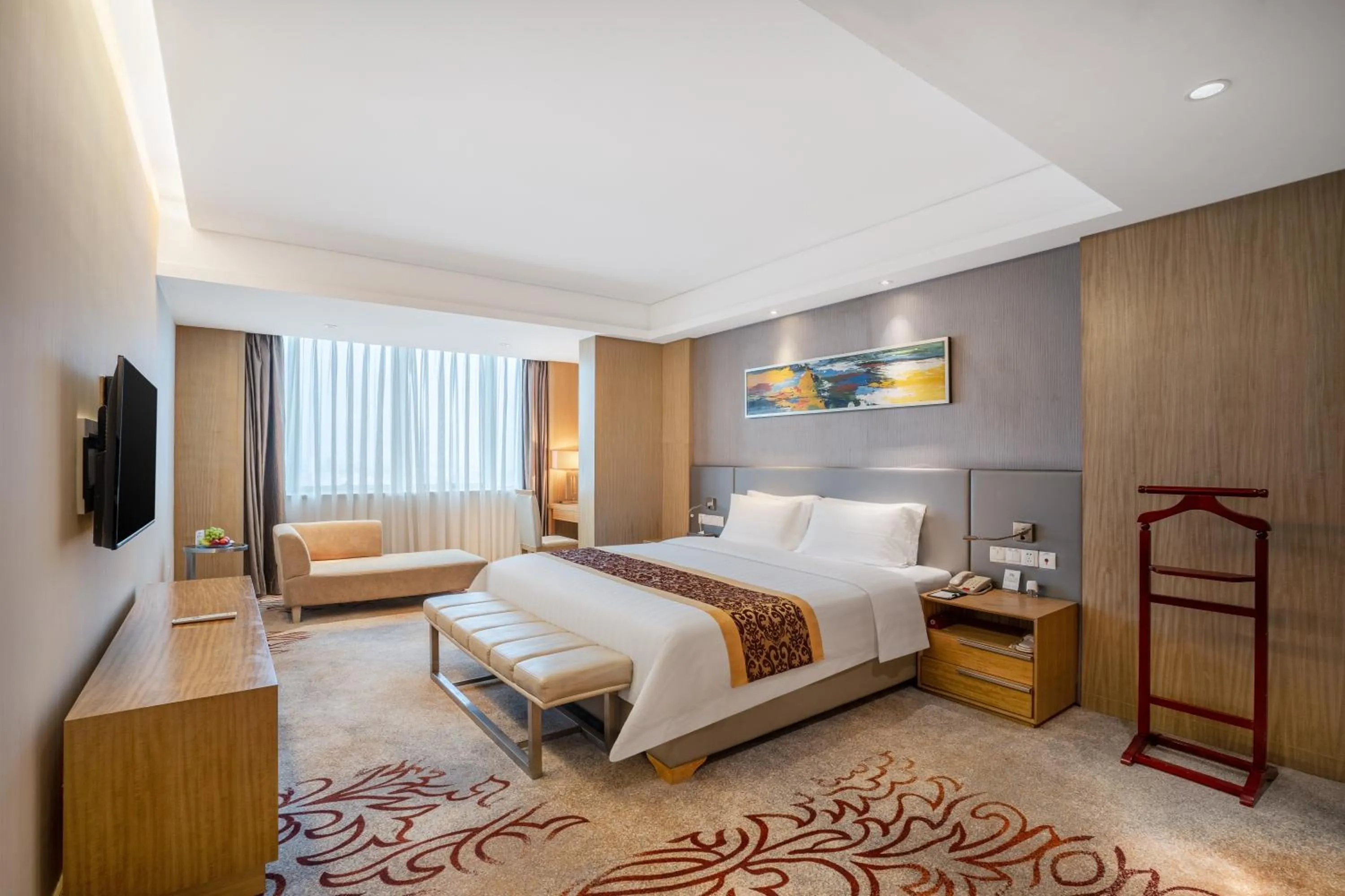 Bedroom, Bed in Pearl River International Hotel（International Textile City）