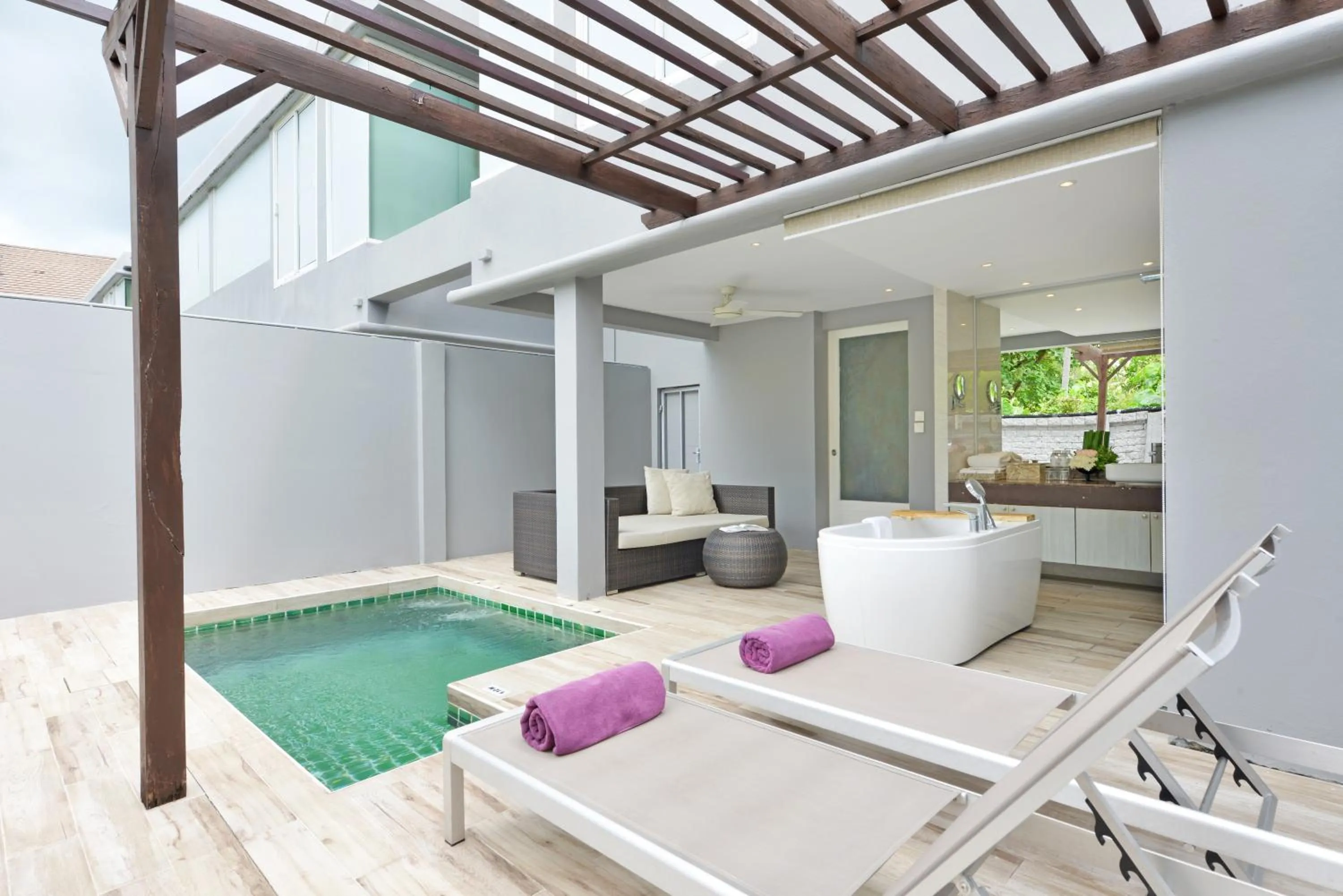 Open Air Bath in Twin Lotus Resort and Spa - SHA Plus - Adult Only "November - April"