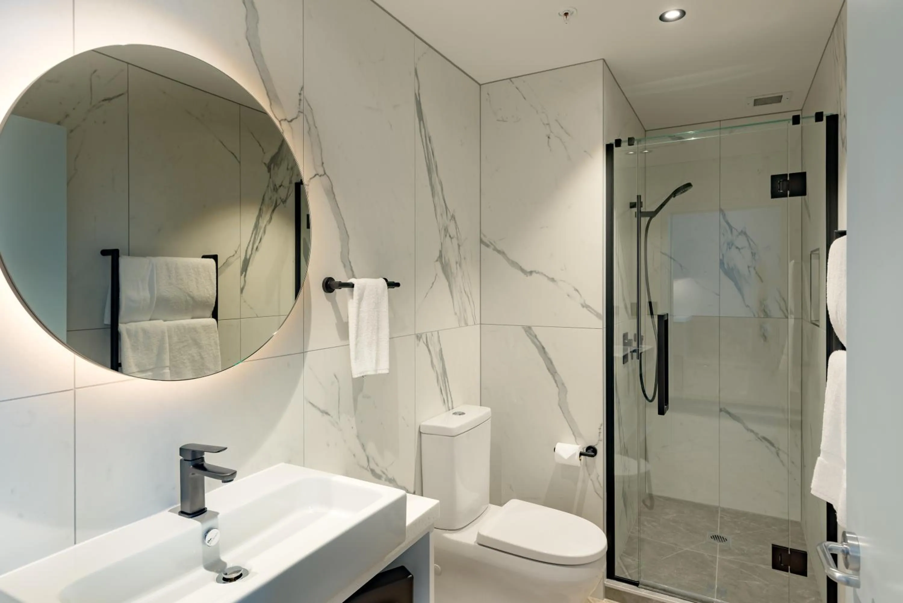 Shower in Legacy Airedale Hotel Auckland