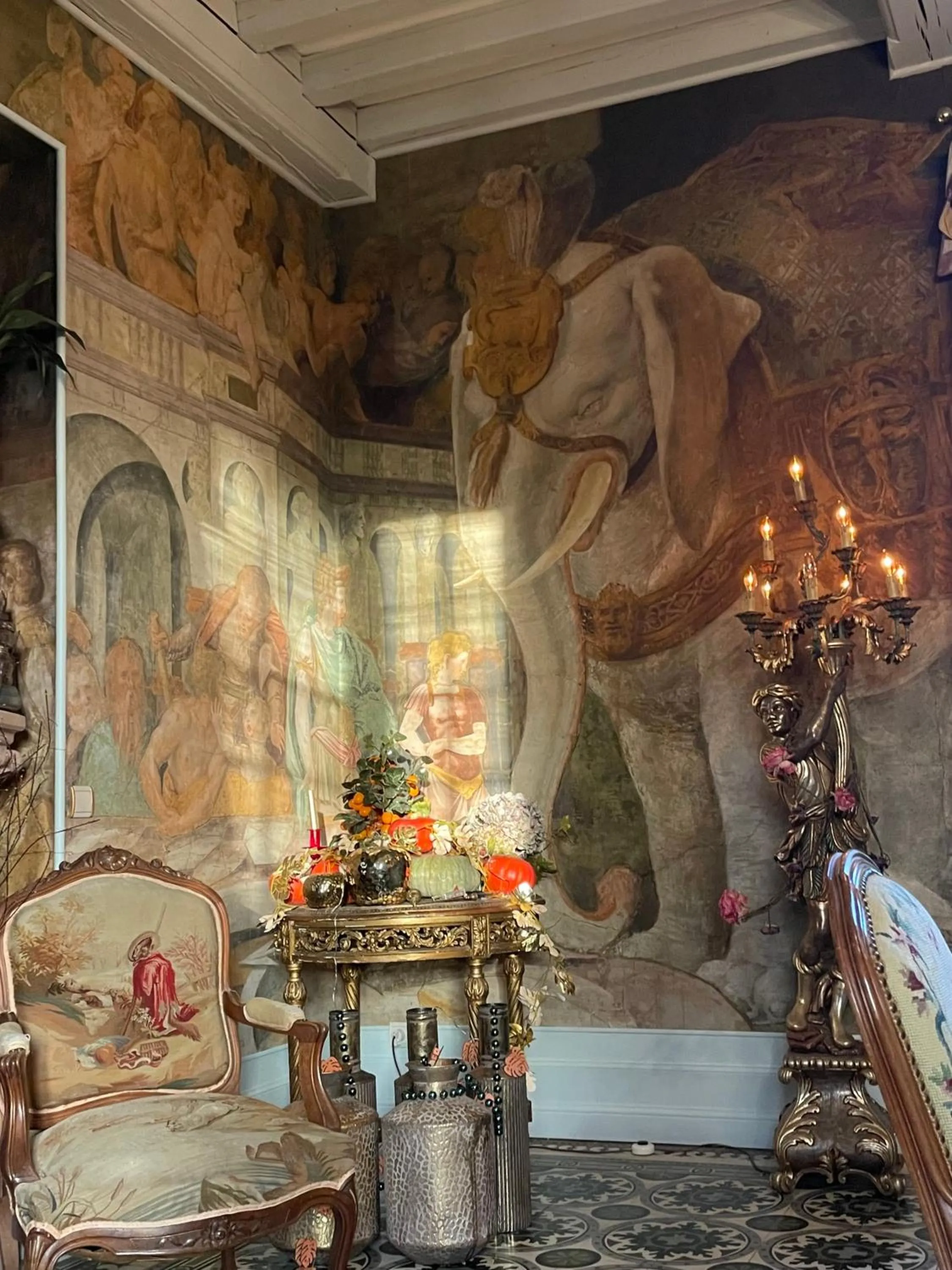 Decorative detail in La Rebière d'Or, B&B et Gîte