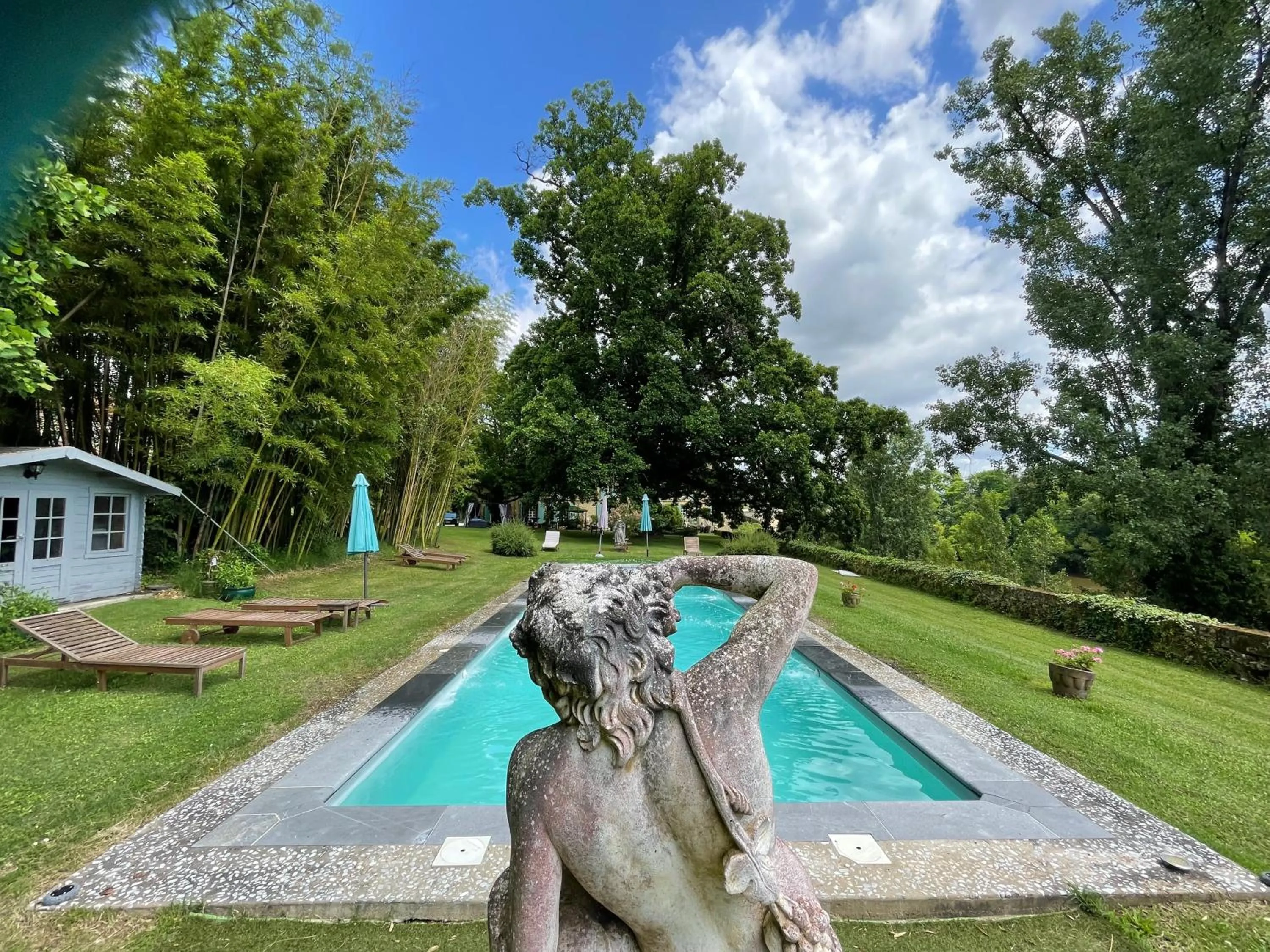 Garden view in La Rebière d'Or, B&B et Gîte