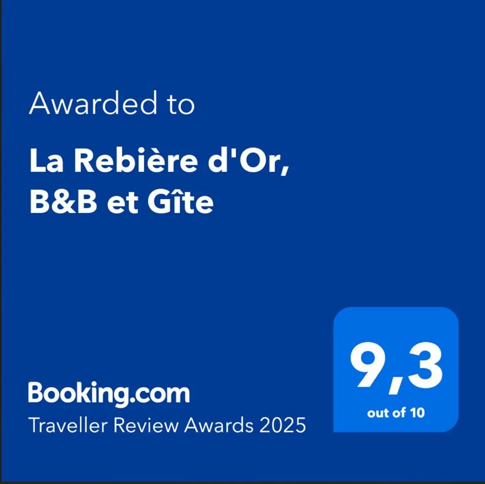 Certificate/Award in La Rebière d'Or, B&B et Gîte