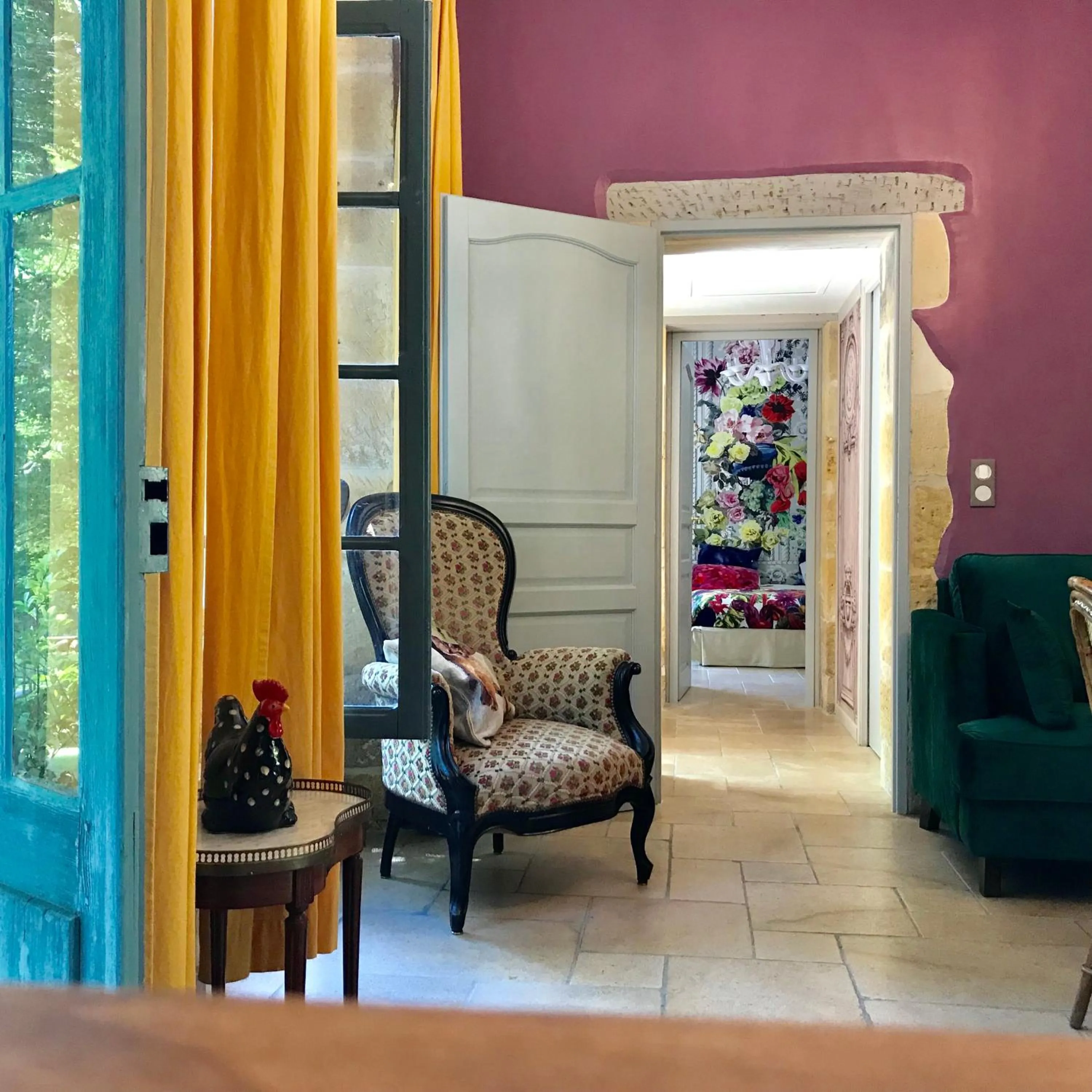 Living room in La Rebière d'Or, B&B et Gîte