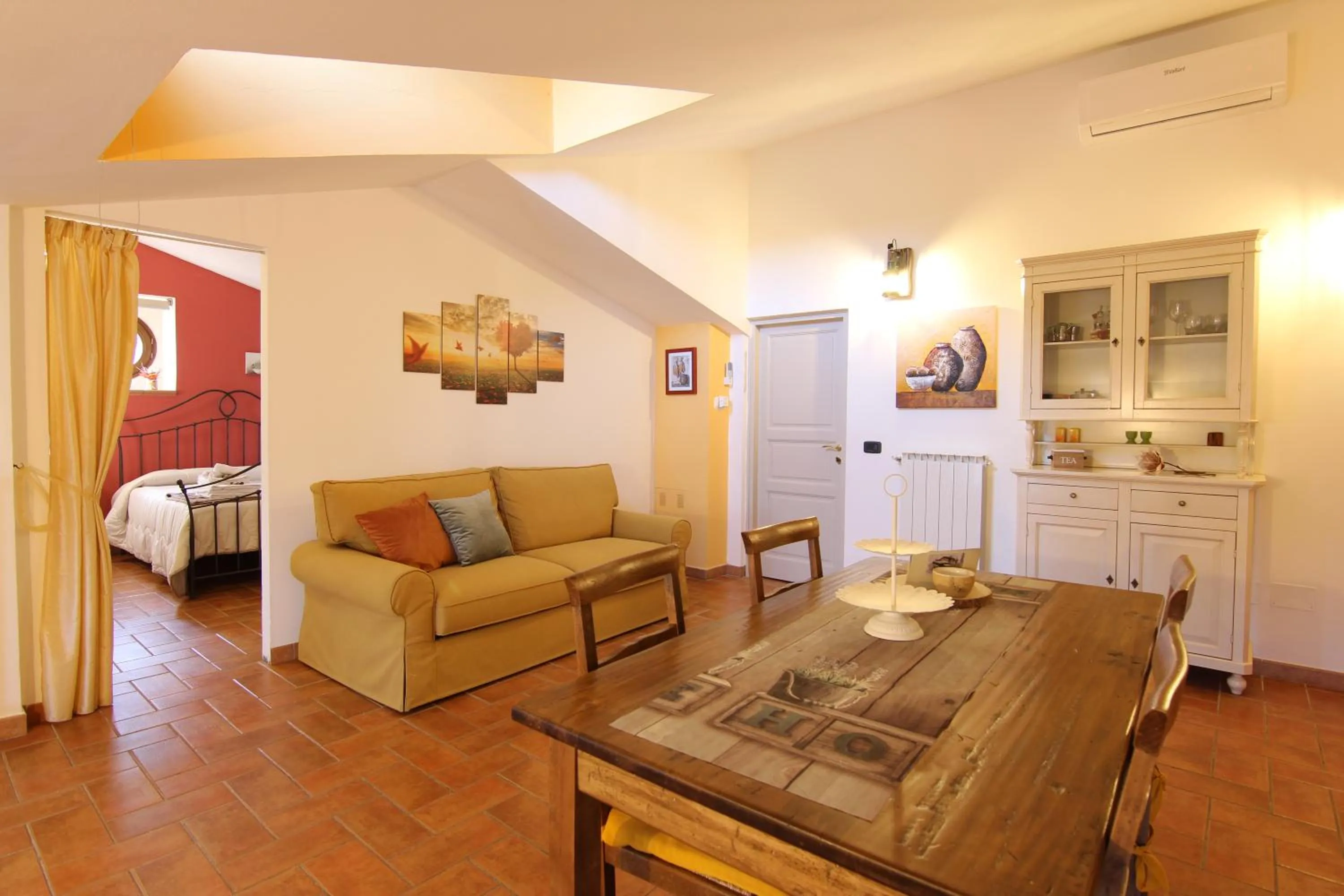 Living room, Bed in Casa di Sasso