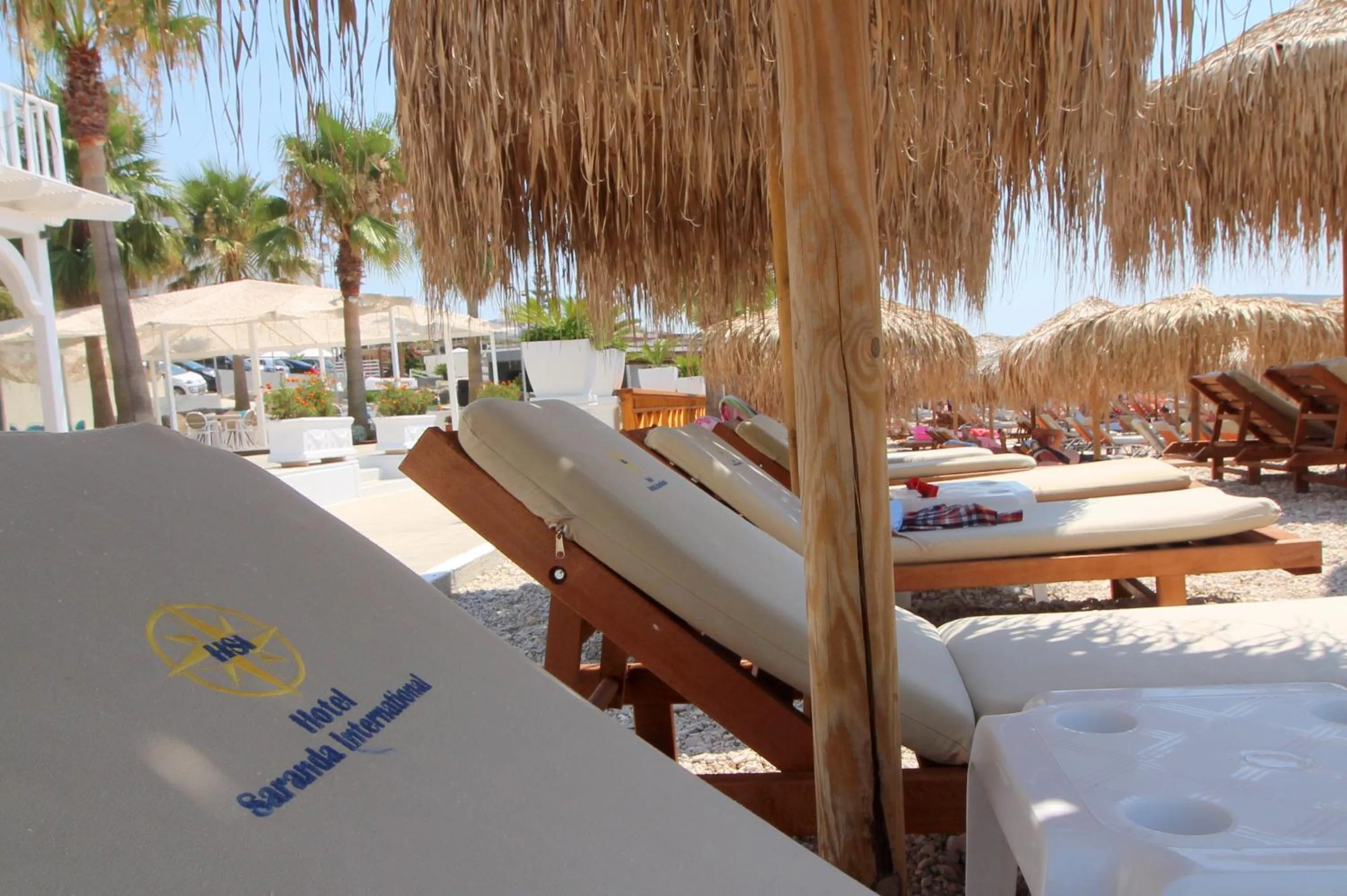 Beach in Hotel Saranda International