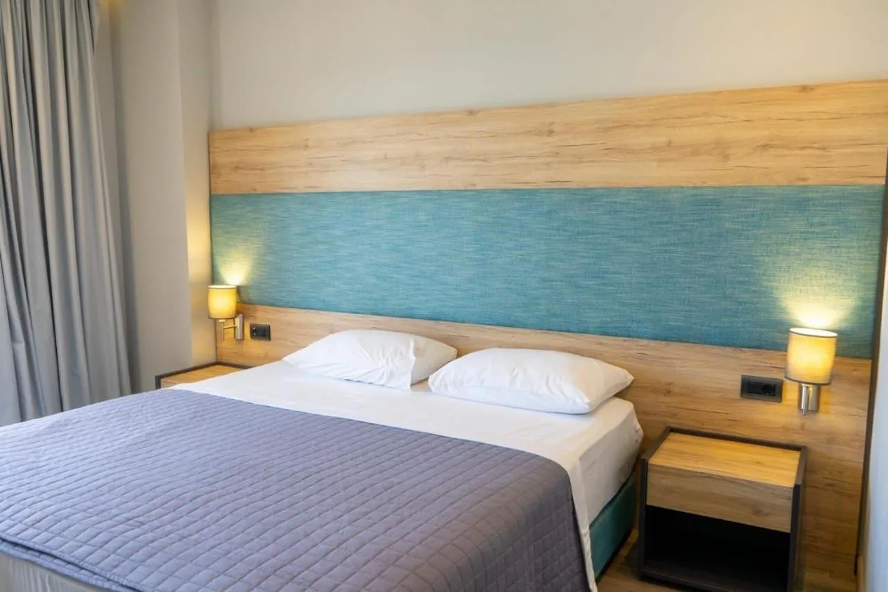 Bed in Hotel Saranda International